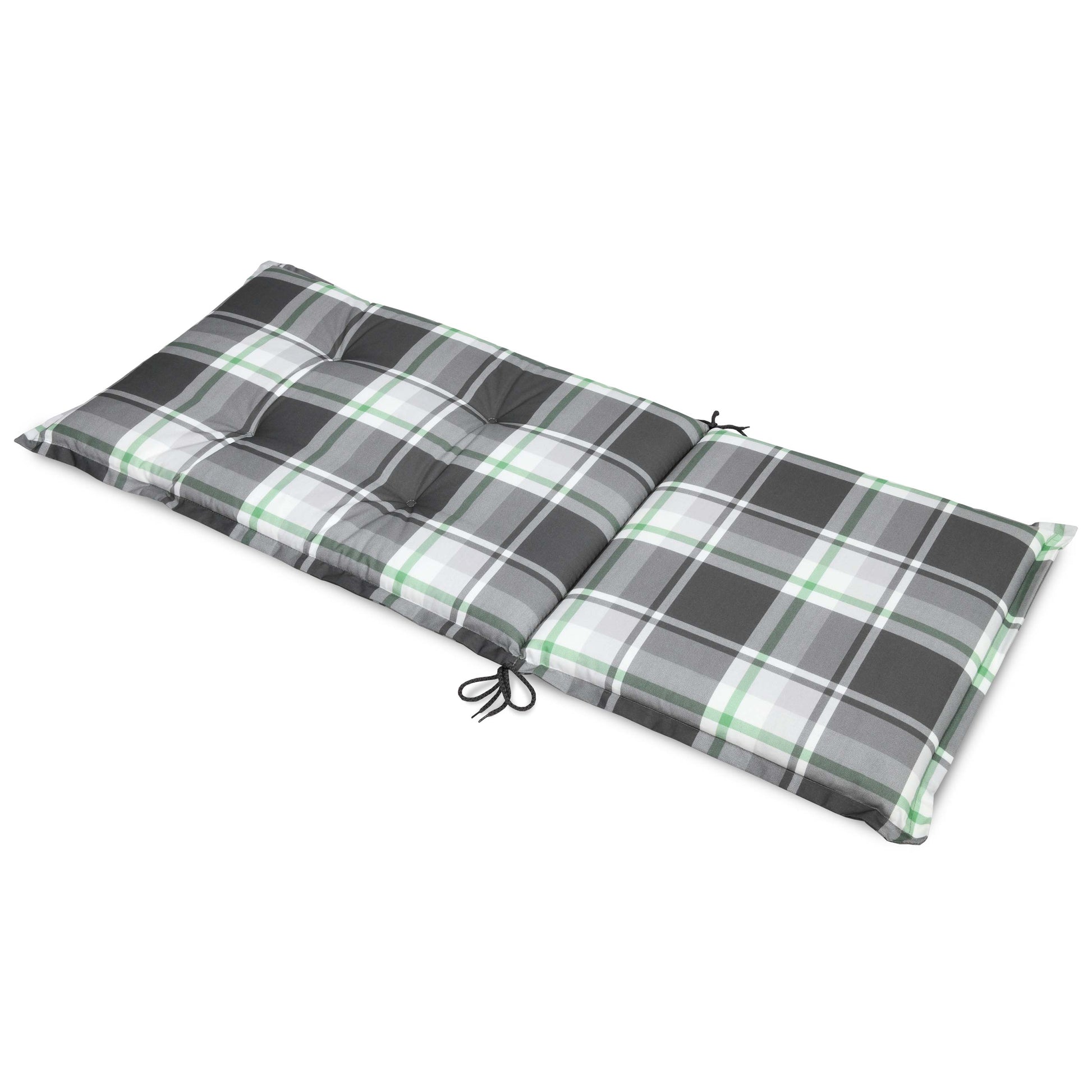 Beautissu Hochlehner Stuhlauflage 120x50x6 cm  – Gartenstuhl Sitzkisse