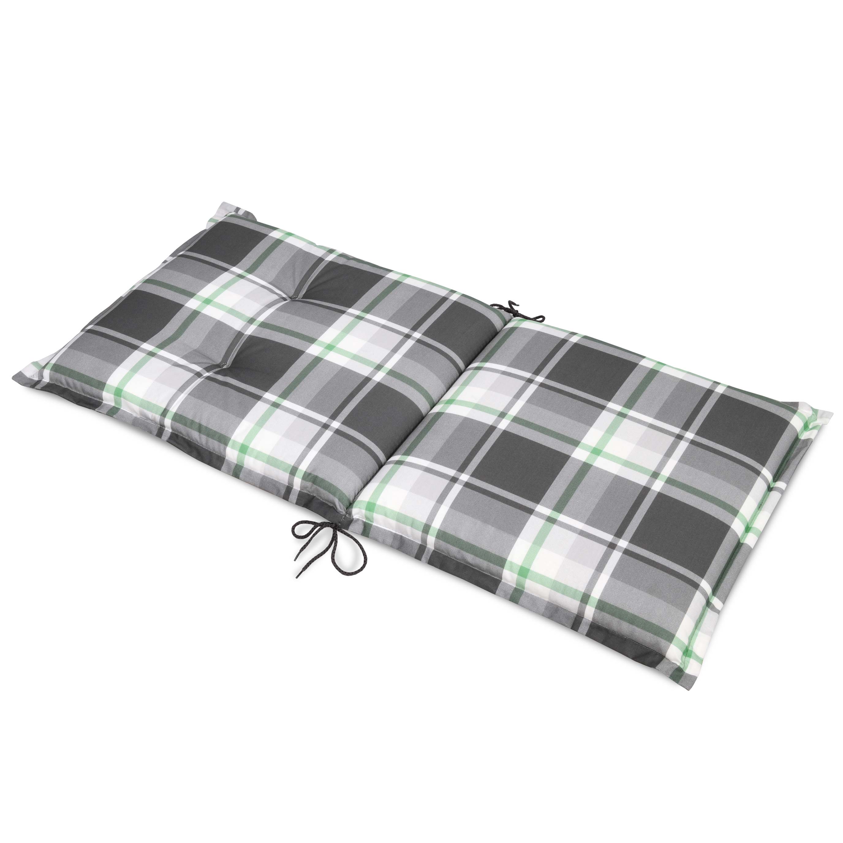 Beautissu Niederlehner Stuhlauflage 100x50x6 cm  – Gartenstuhl Sitzkis