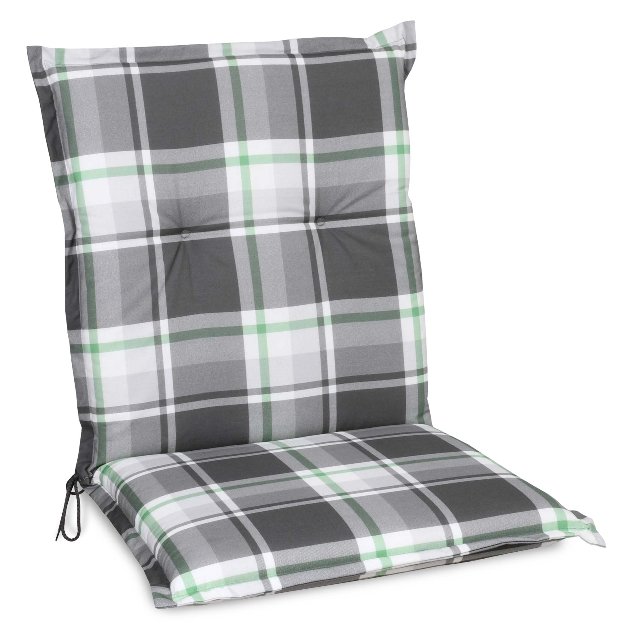 Beautissu Niederlehner Stuhlauflage 100x50x6 cm  – Gartenstuhl Sitzkis