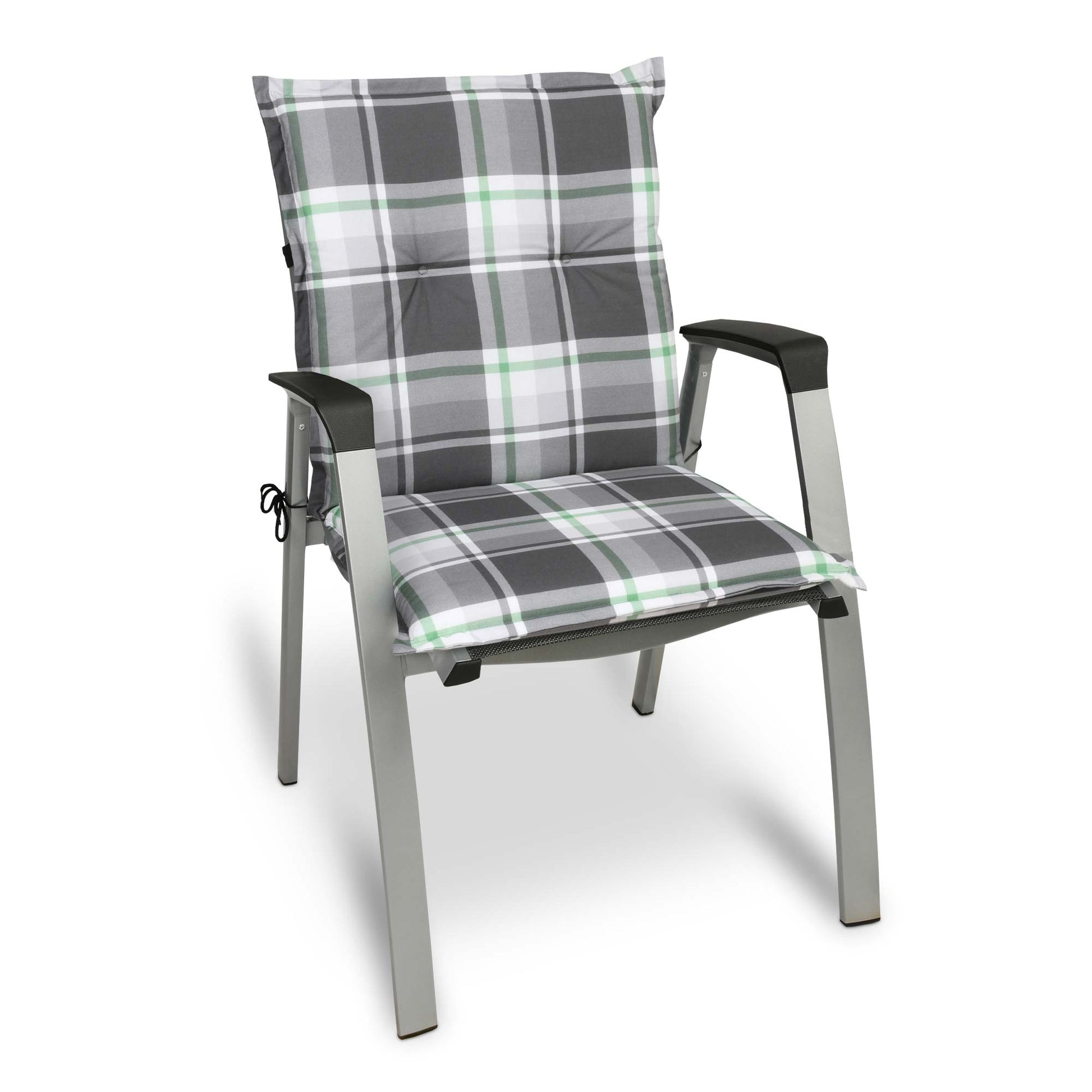 Beautissu Niederlehner Stuhlauflage 100x50x6 cm  – Gartenstuhl Sitzkis