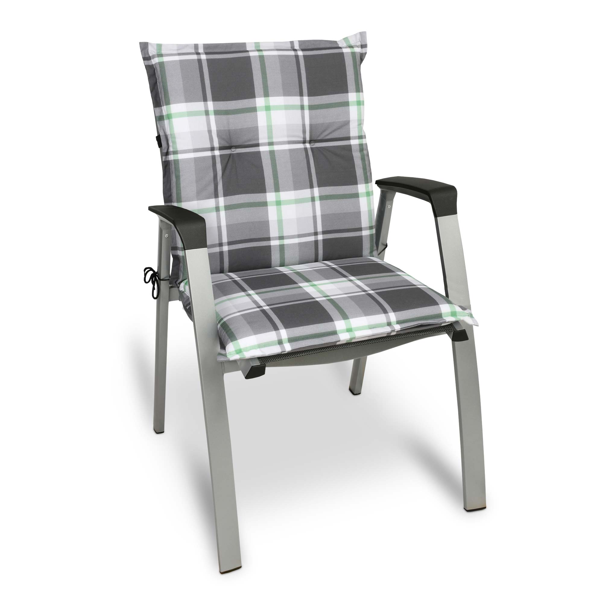 Beautissu Niederlehner Stuhlauflage 100x50x6 cm  – Gartenstuhl Sitzkis