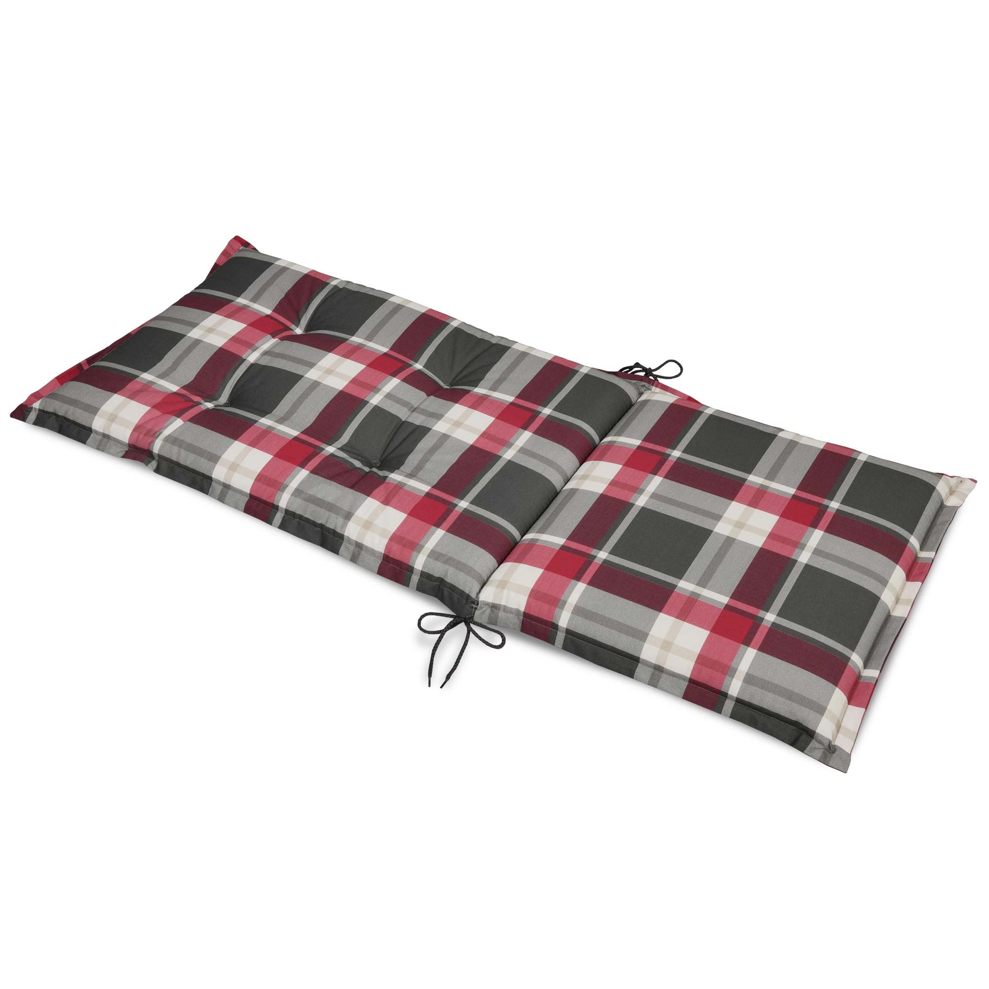 Beautissu Hochlehner Stuhlauflage 120x50x6 cm  – Gartenstuhl Sitzkisse