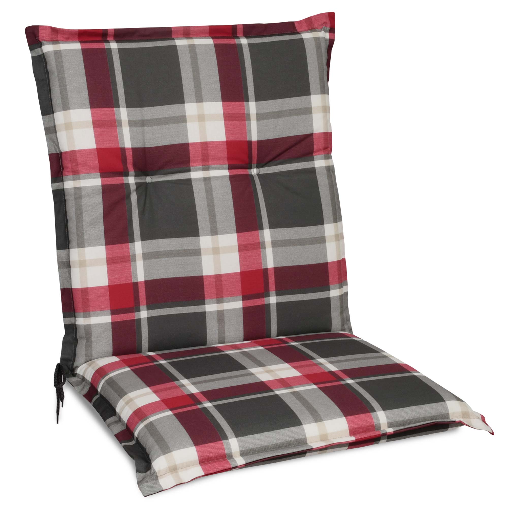 Beautissu Niederlehner Stuhlauflage 100x50x6 cm  – Gartenstuhl Sitzkis