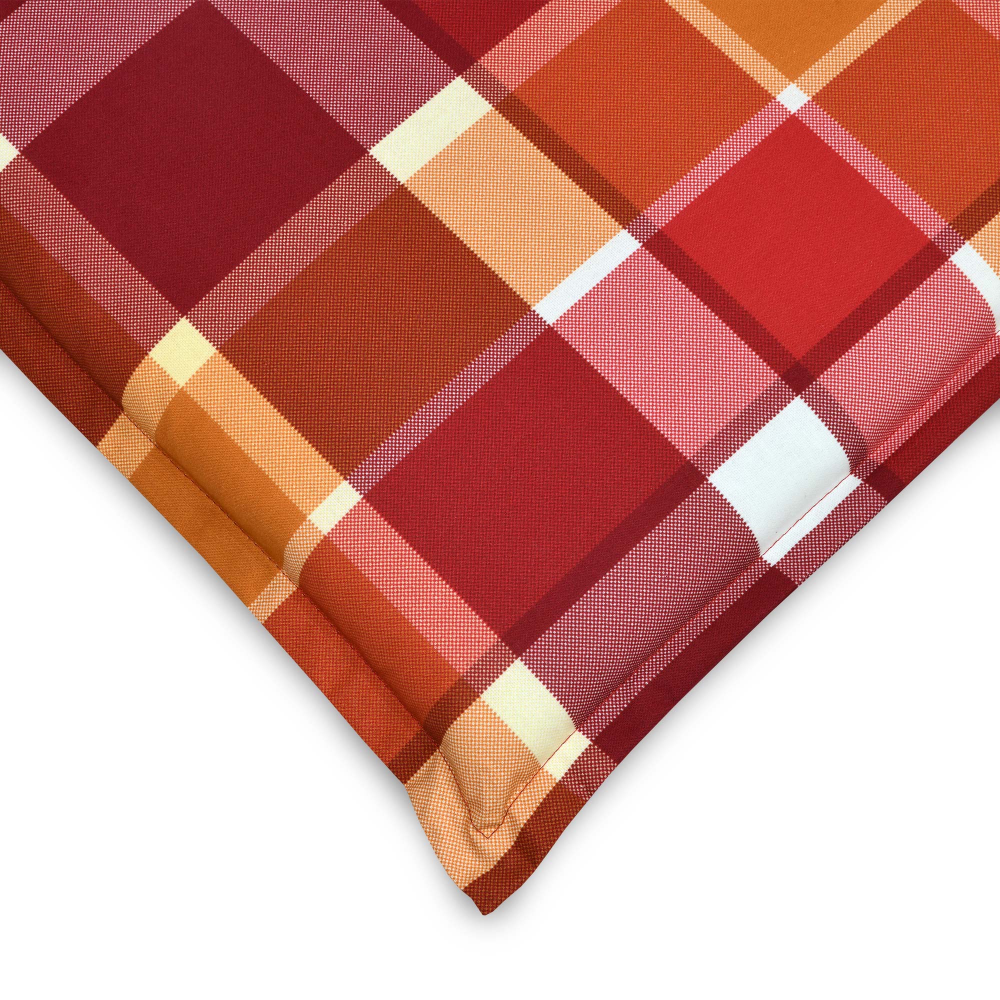 Beautissu Hochlehner Stuhlauflage 120x50x6 cm  – Gartenstuhl Sitzkisse