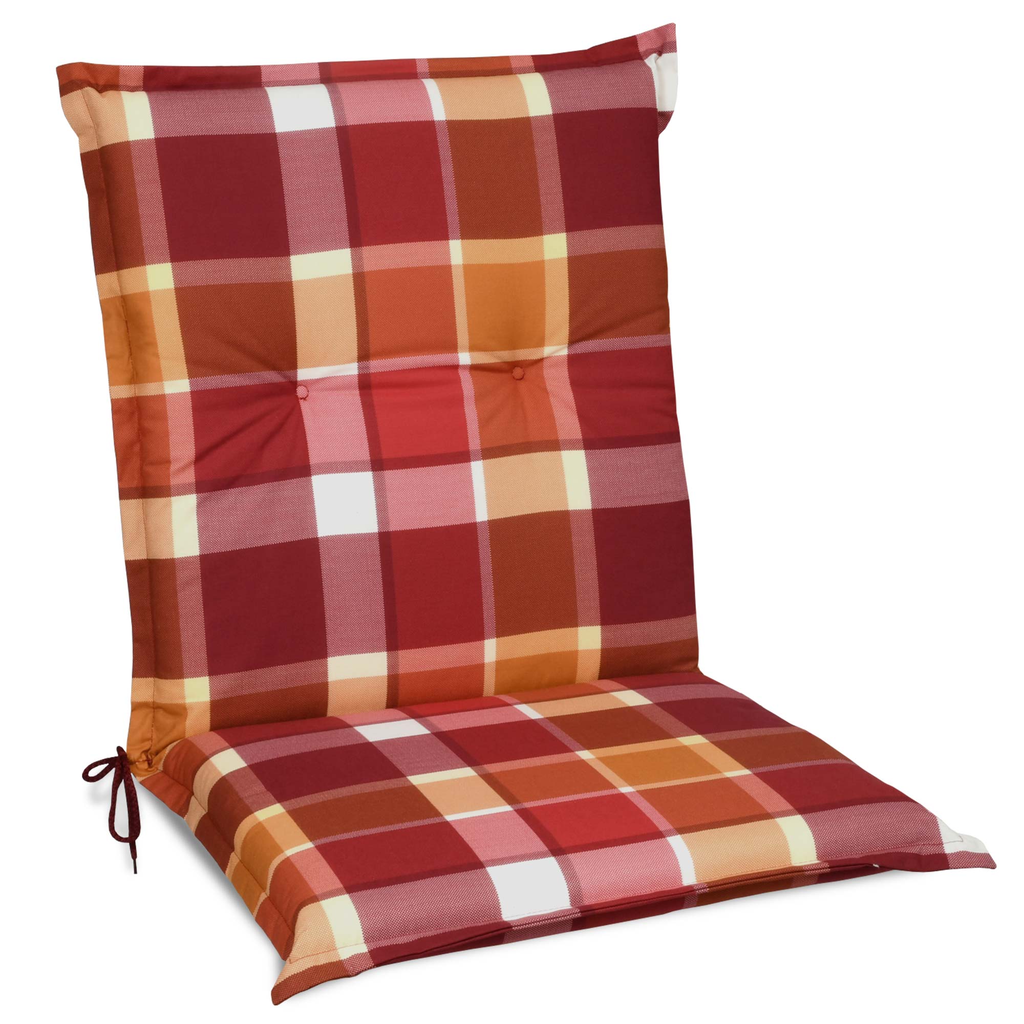 Beautissu Niederlehner Stuhlauflage 100x50x6 cm  – Gartenstuhl Sitzkis