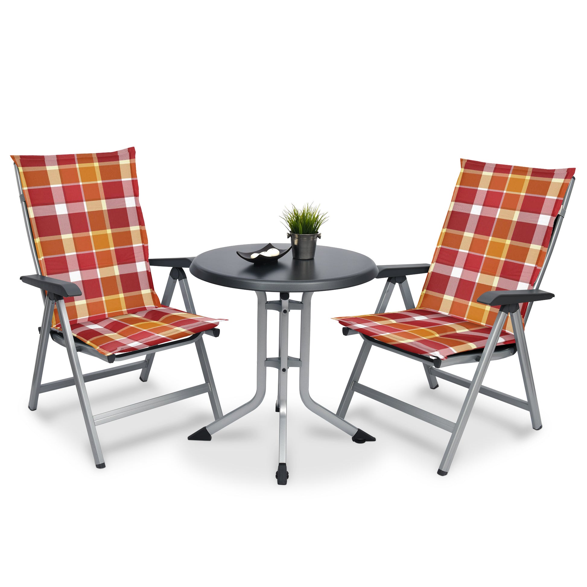 Beautissu Hochlehner Stuhlauflage 120x50x6 cm  – Gartenstuhl Sitzkisse