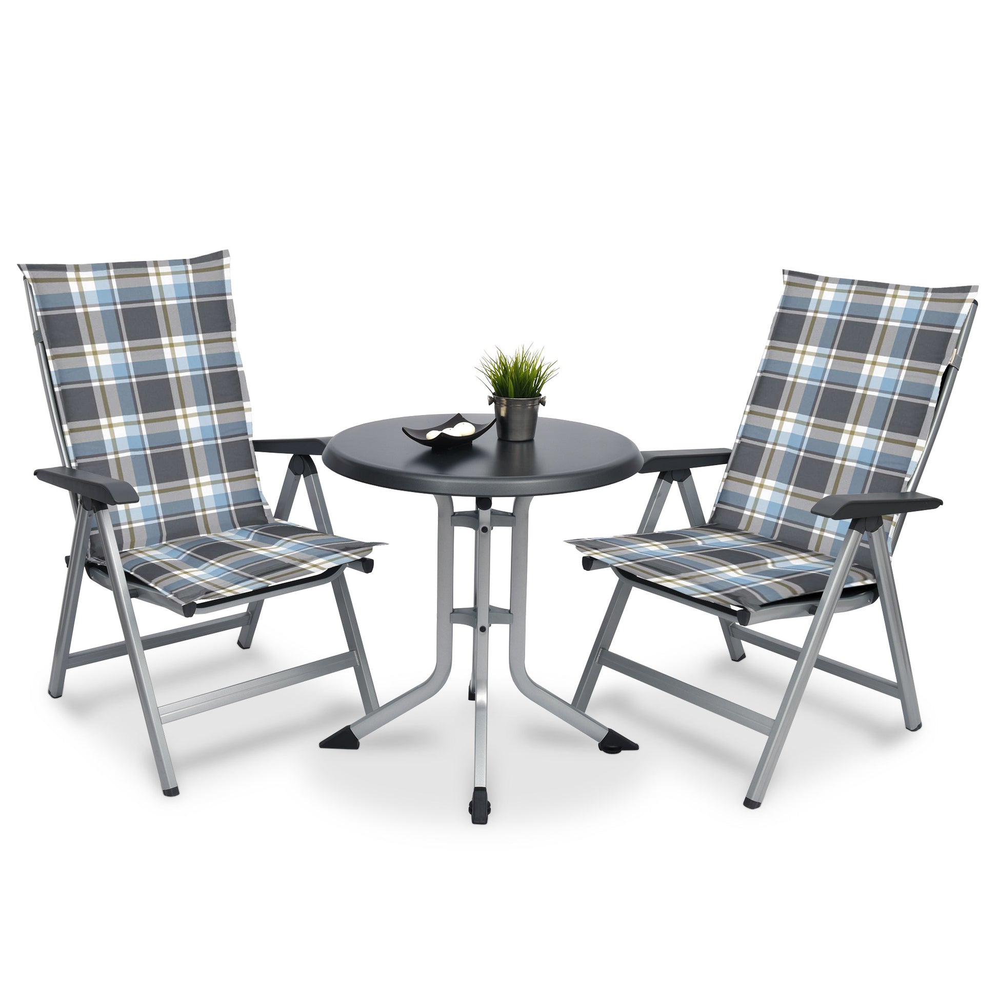 Beautissu Hochlehner Stuhlauflage 120x50x6 cm  – Gartenstuhl Sitzkisse