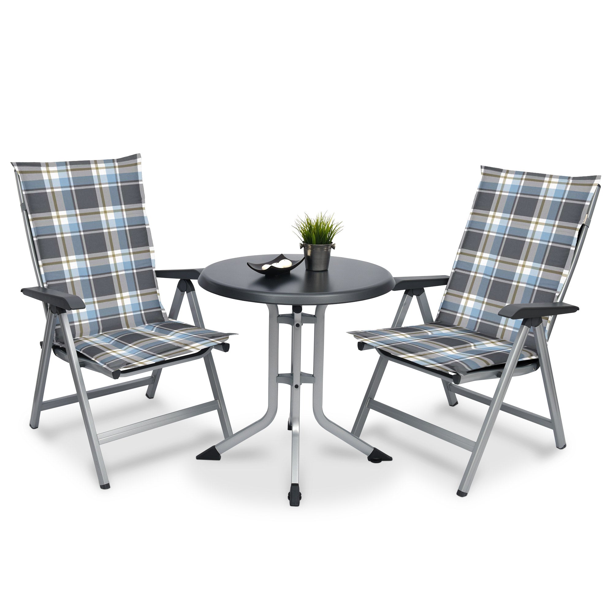 Beautissu Hochlehner Stuhlauflage 120x50x6 cm  – Gartenstuhl Sitzkisse