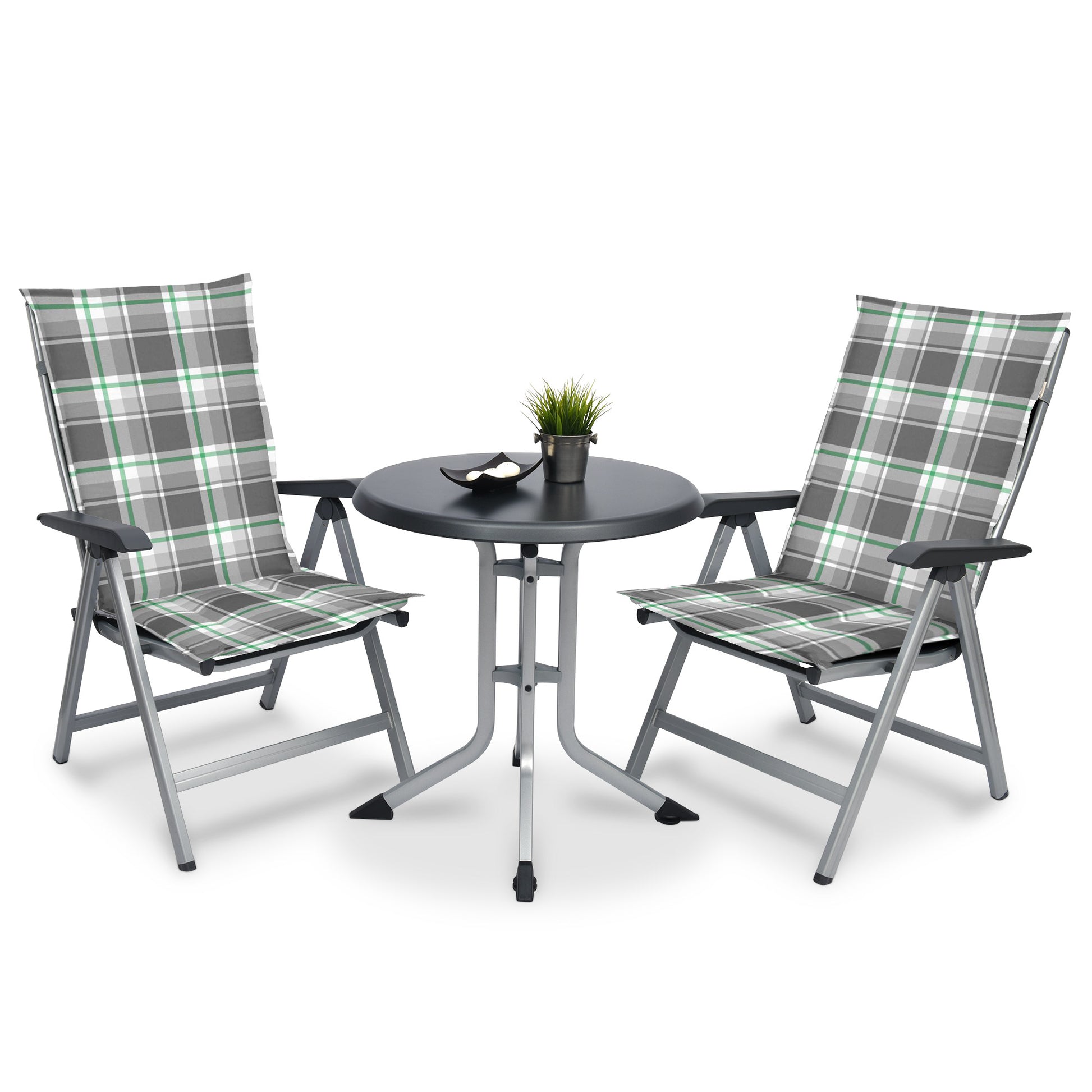 Beautissu Hochlehner Stuhlauflage 120x50x6 cm  – Gartenstuhl Sitzkisse