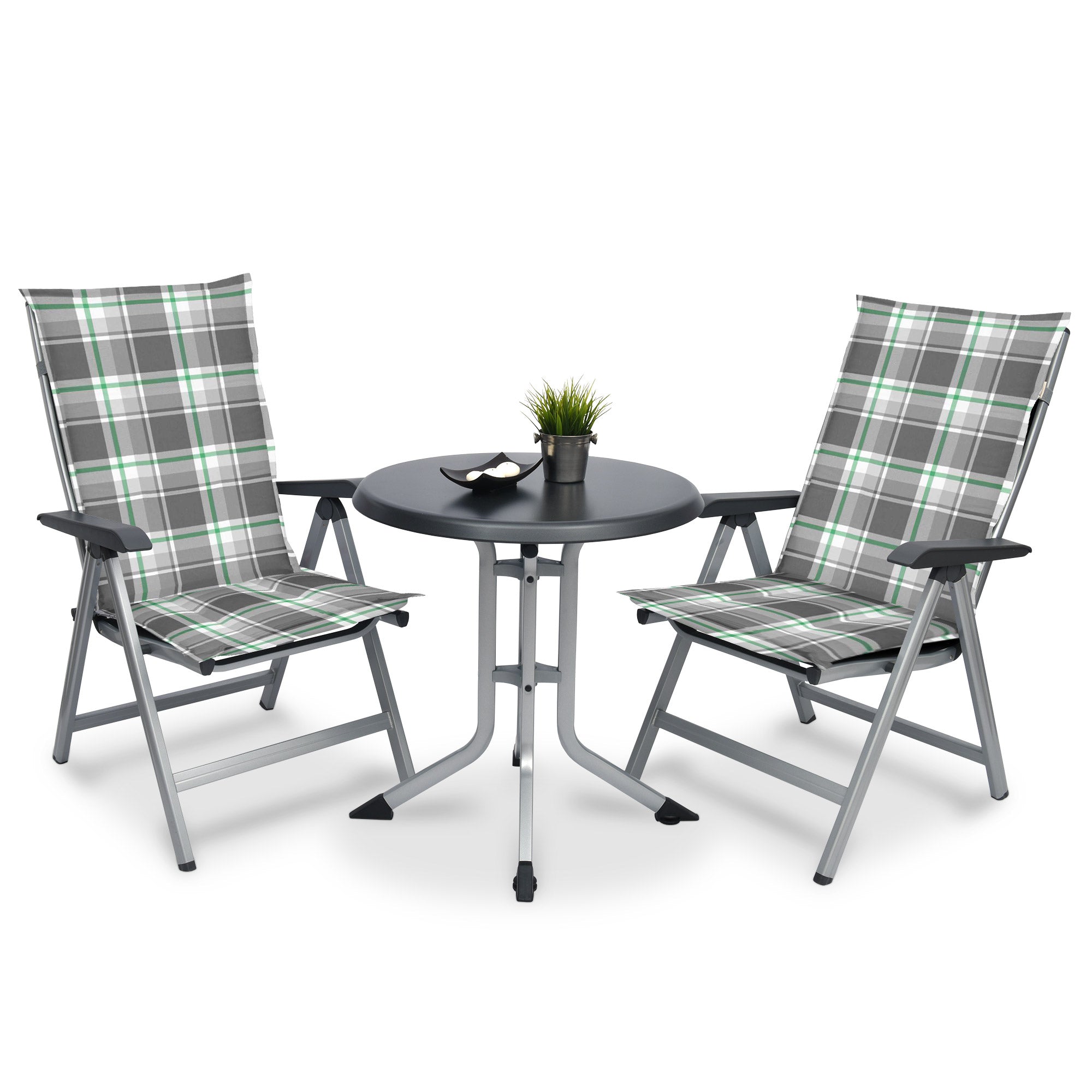 Beautissu Hochlehner Stuhlauflage 120x50x6 cm  – Gartenstuhl Sitzkisse