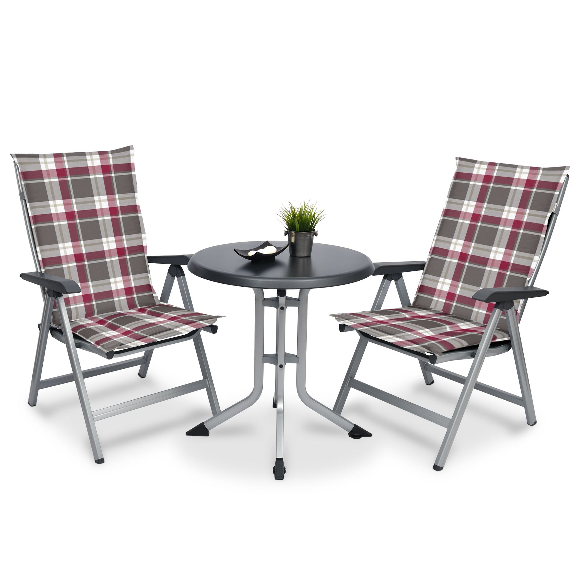 Beautissu Hochlehner Stuhlauflage 120x50x6 cm  – Gartenstuhl Sitzkisse