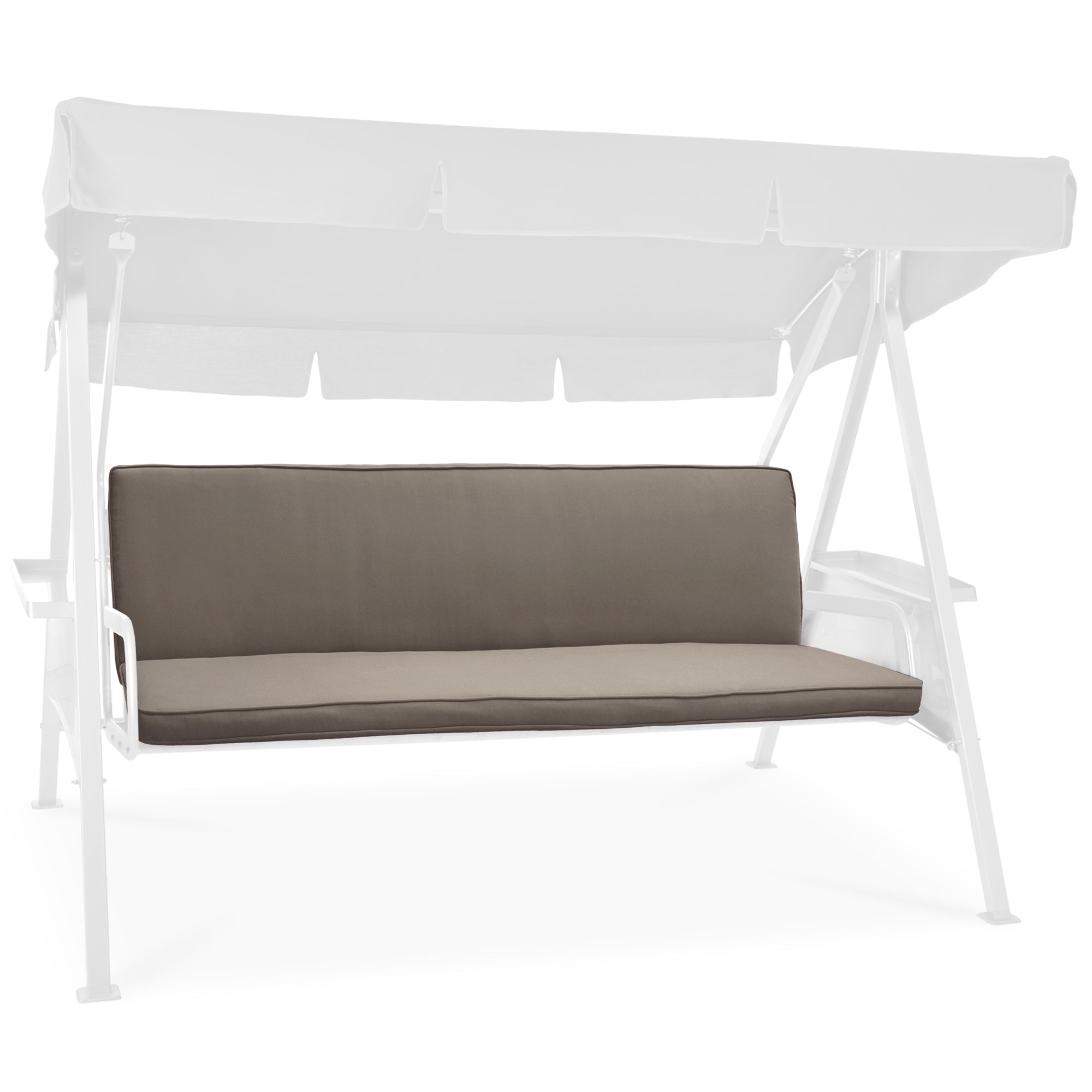 Beautissu Sitzkissen für Hollywoodschaukel 2er Set mit formstabiler Polsterung und UV-beständigem Polyesterbezug