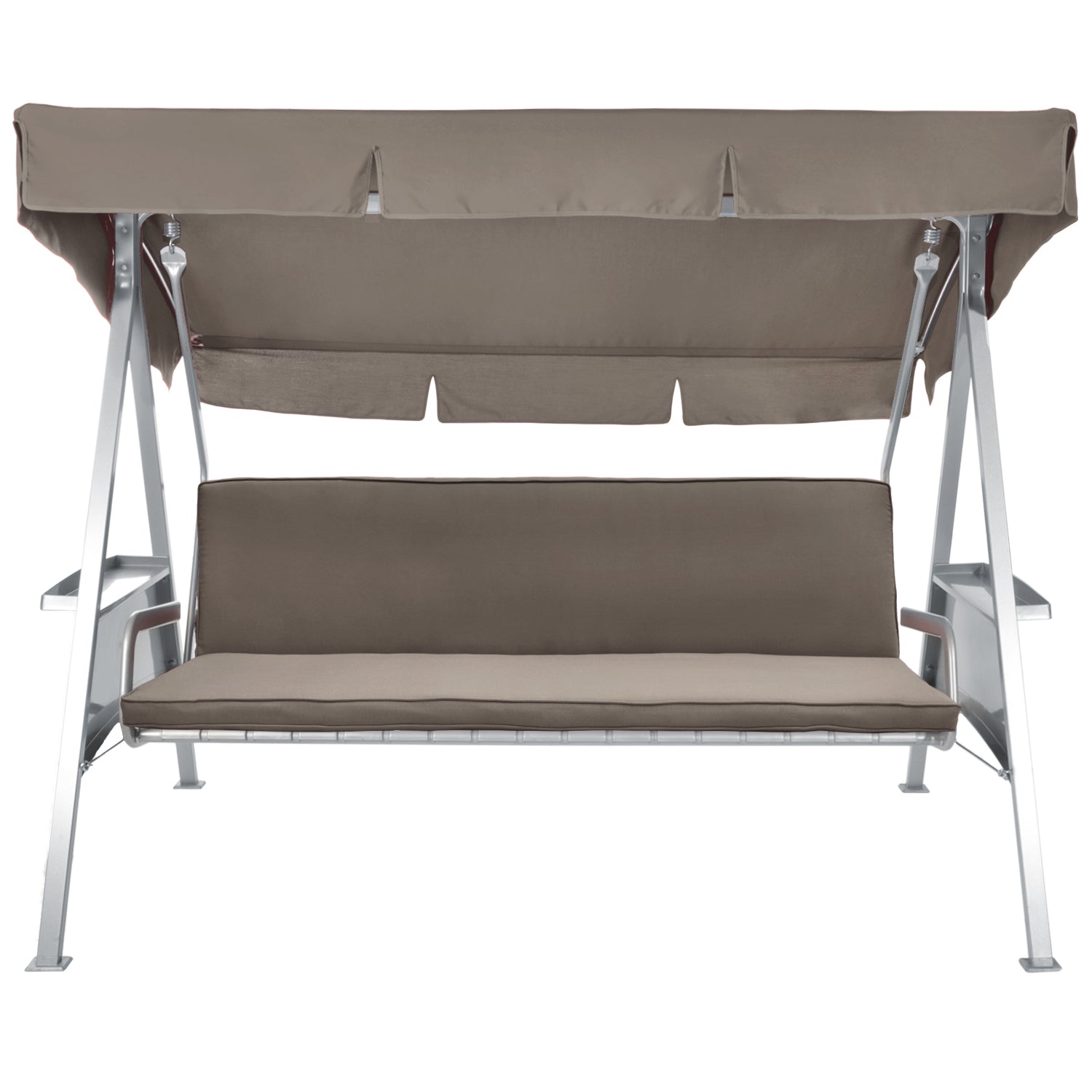 Beautissu Sitzkissen Set für Hollywoodschaukel 180x50x6 cm, UV-beständig, abnehmbarer Polyesterbezug, formstabile Outdoor-Polsterung