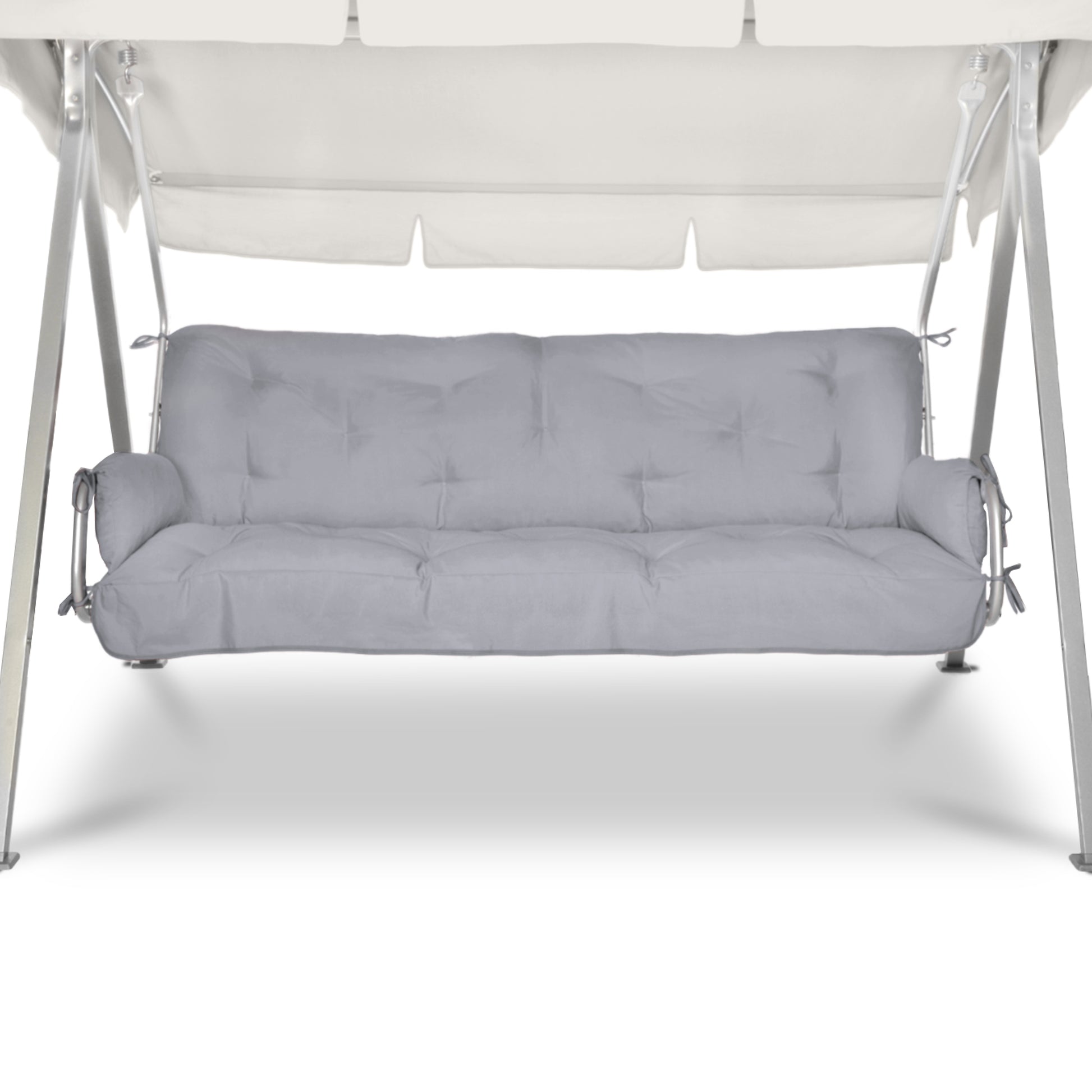 Beautissu Sitzkissen für Hollywoodschaukel mit 2 Seitenkissen 180×50×8