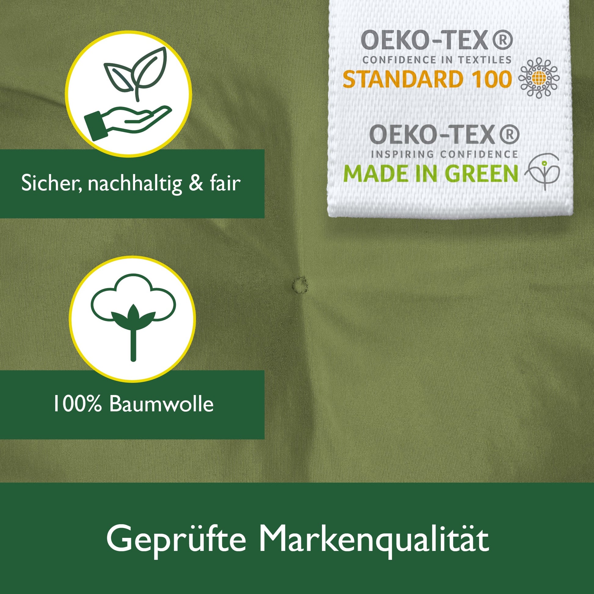 Beautissu Hollywoodschaukel Gartenauflage mit 8 cm Polsterung und 2 Seitenkissen, UV-beständig und OEKO-TEX zertifiziert