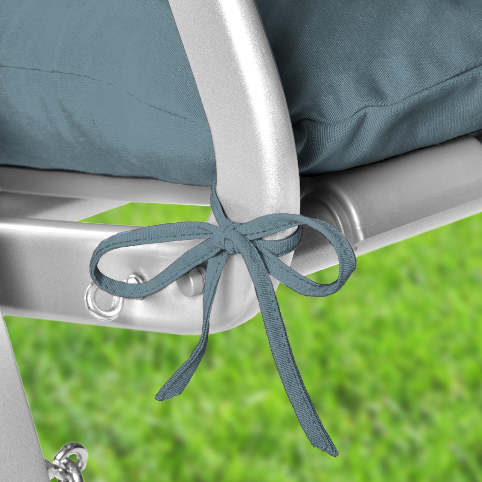 Beautissu Hollywoodschaukel Auflage 180x50x8 cm mit UV-beständigem Polyesterbezug und 2 Seitkissen