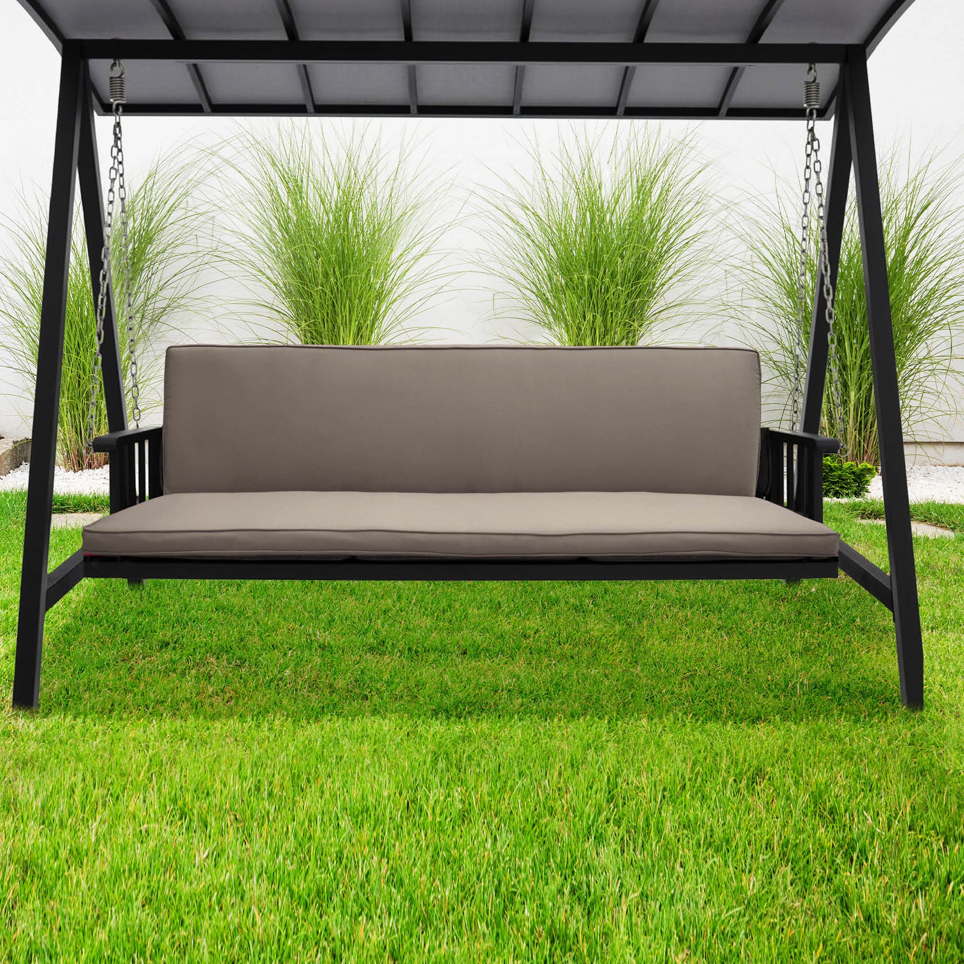 Beautissu Sitzkissen 180x50x6 cm für Hollywoodschaukel mit UV-beständigem Polyesterbezug und formstabiler Polyurethan-Füllung
