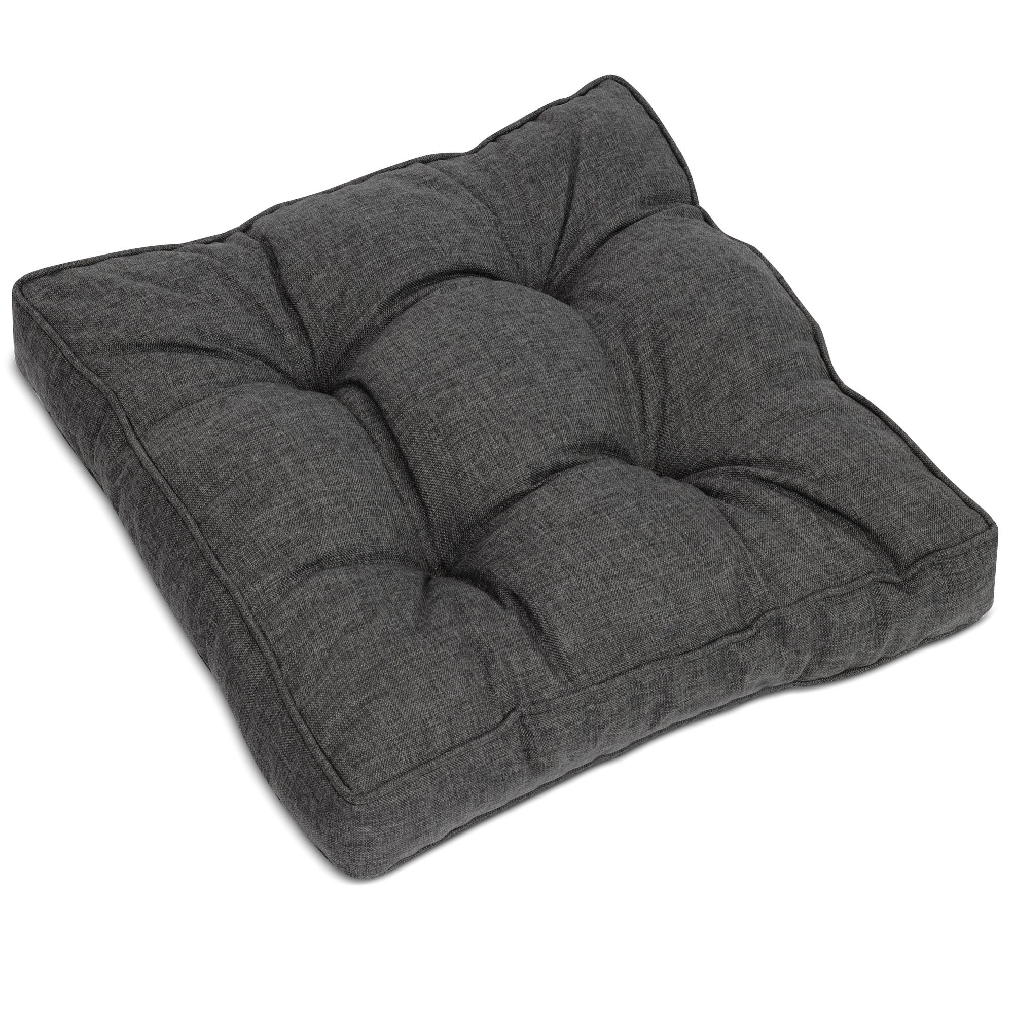 Beautissu Outdoor Lounge Rückenkissen & Sitzkissen 10/12 cm dick Anthr