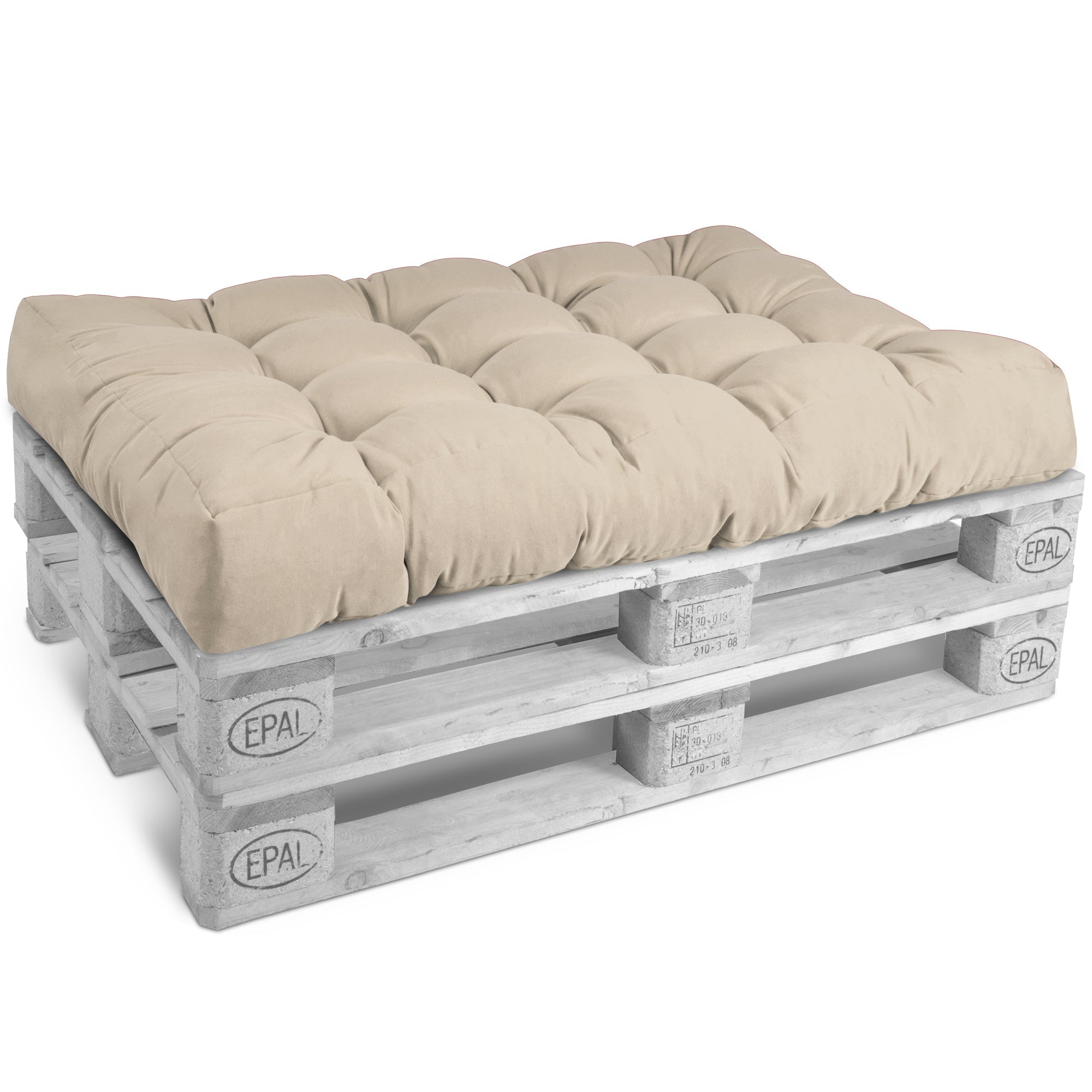 Beautissu Outdoor Palettenkissen Rücken-, Sitz- & Seitenkissen für Eur