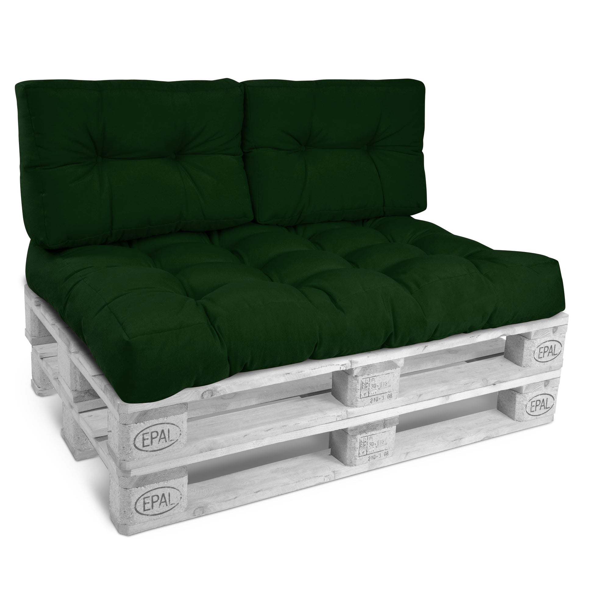 Beautissu Outdoor Palettenkissen Rücken-, Sitz- & Seitenkissen für Eur