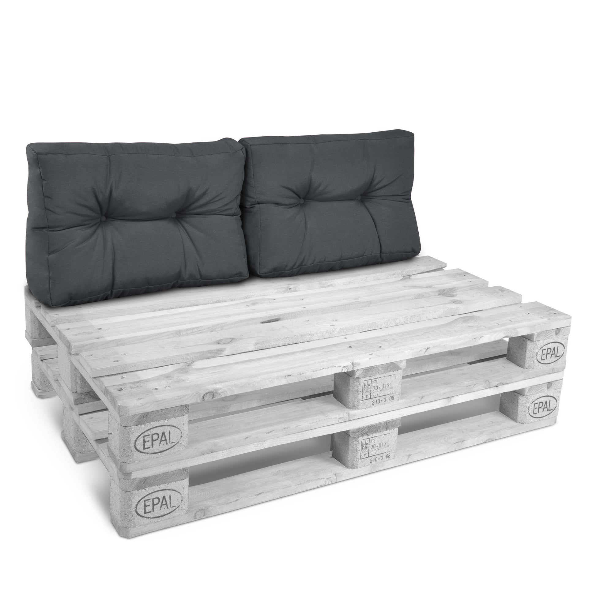 Beautissu Outdoor Palettenkissen Rücken-, Sitz- & Seitenkissen für Eur