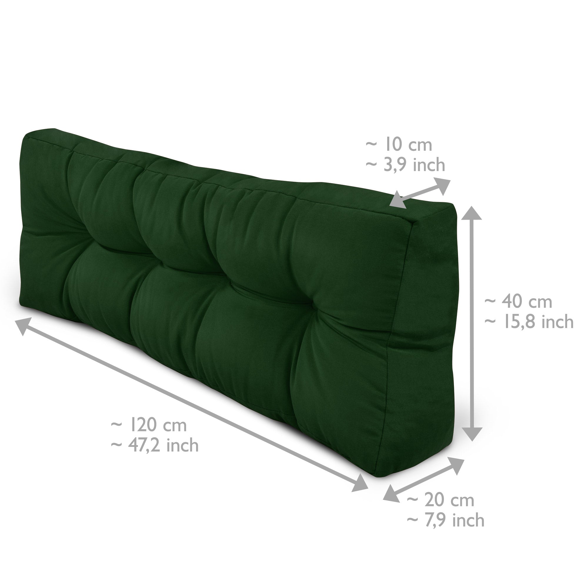 Beautissu Outdoor Palettenkissen Rücken-, Sitz- & Seitenkissen für Eur