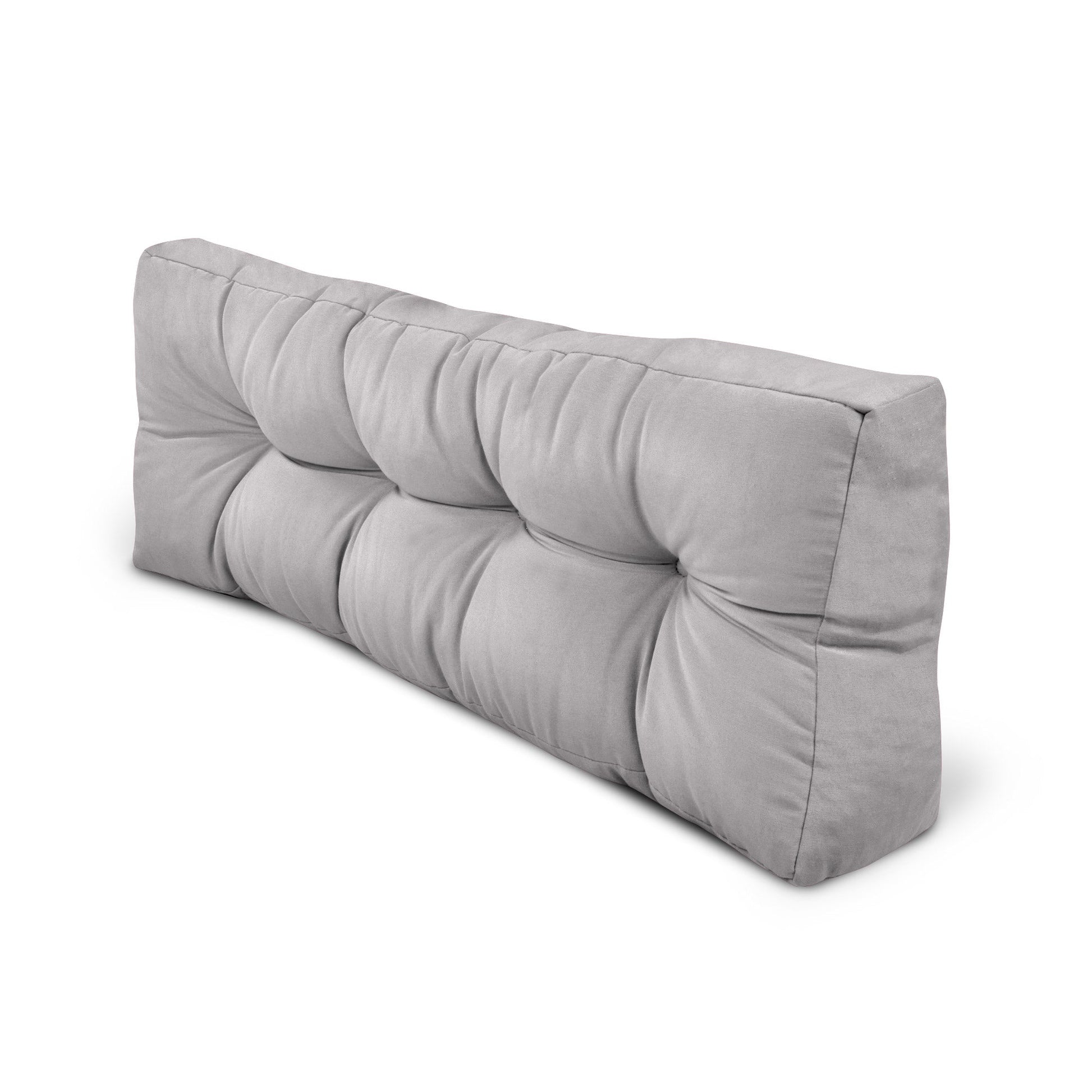 Hellgraue Outdoor Europaletten Kissen für Sitz- und Rückenkissen mit hochwertiger Polsterung