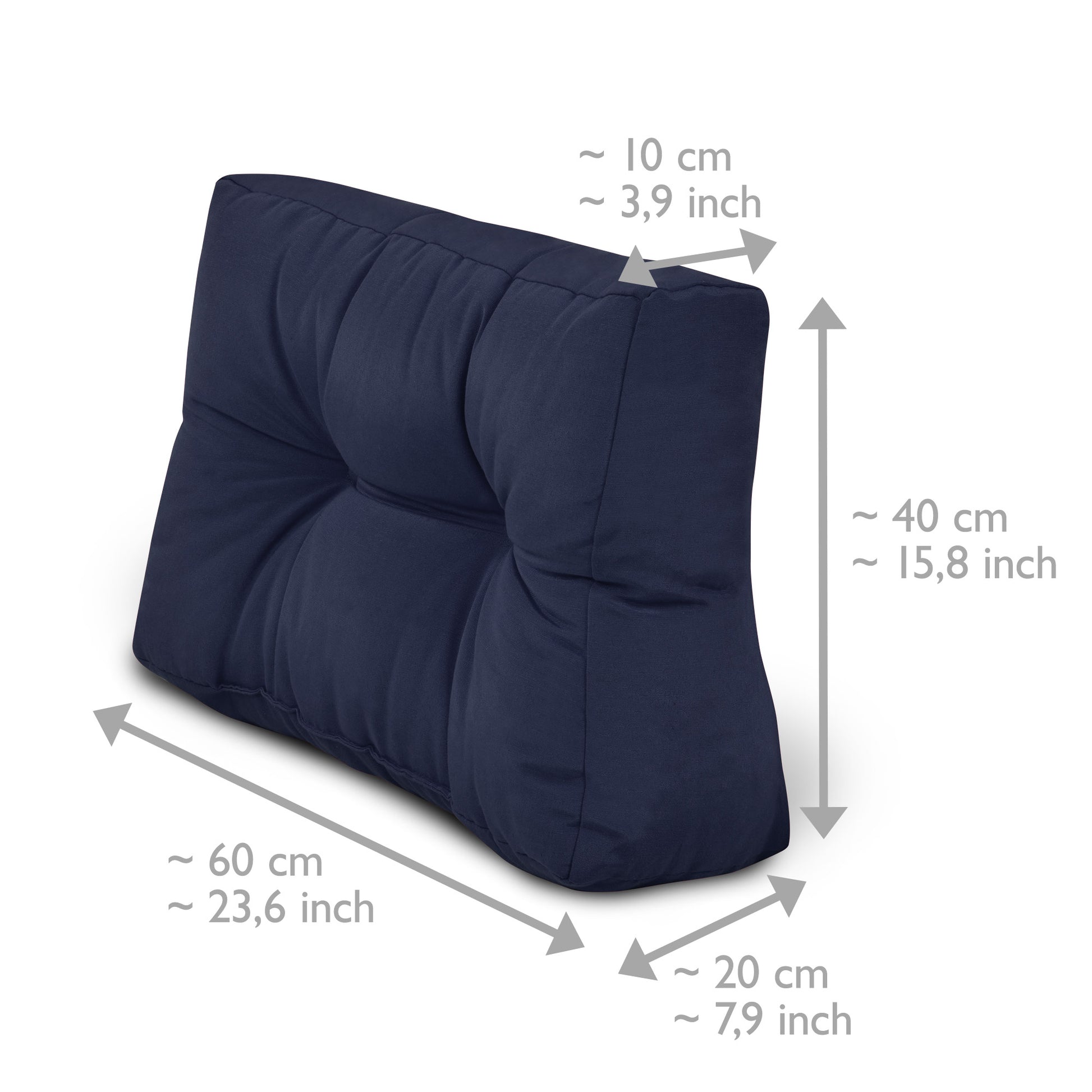 Beautissu Outdoor Palettenkissen Rücken-, Sitz- & Seitenkissen für Eur