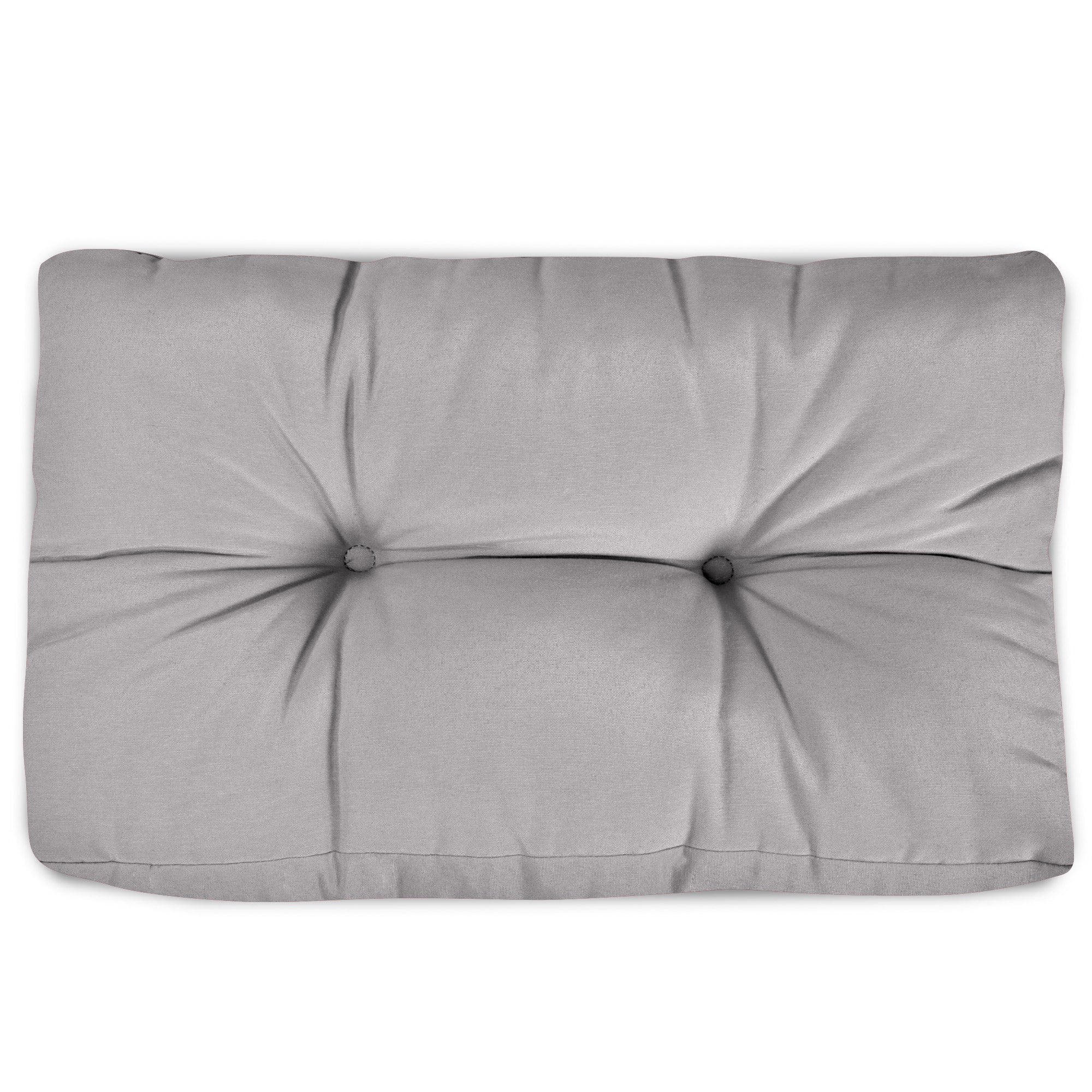 Outdoor Palettenkissen in Hellgrau für Europaletten mit hochwertiger Polsterung und modernem Lounge-Design