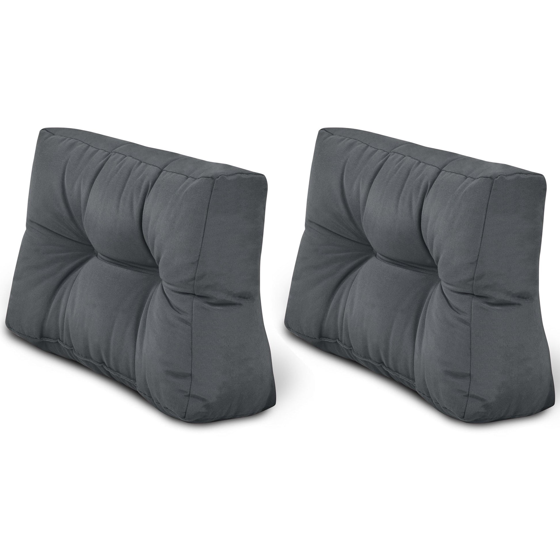 Palettenkissen Set mit 2 Rückenkissen und 1 Sitzkissen für Europaletten, wetterfest und modernes Design