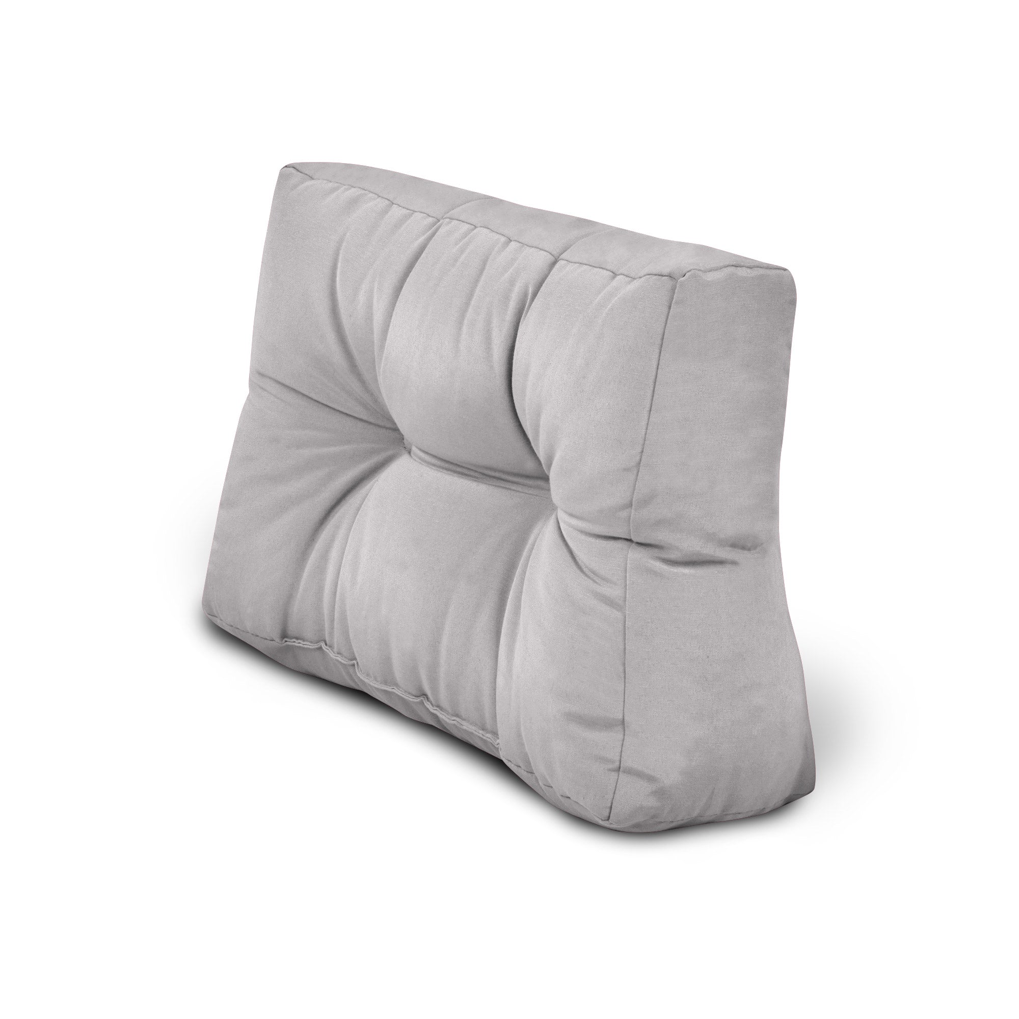 Hellgraue Outdoor Europaletten Kissen für Sitz-, Rücken- und Seitenpolster mit 15 cm Schaumstoff und strapazierfähigem Polyesterbezug