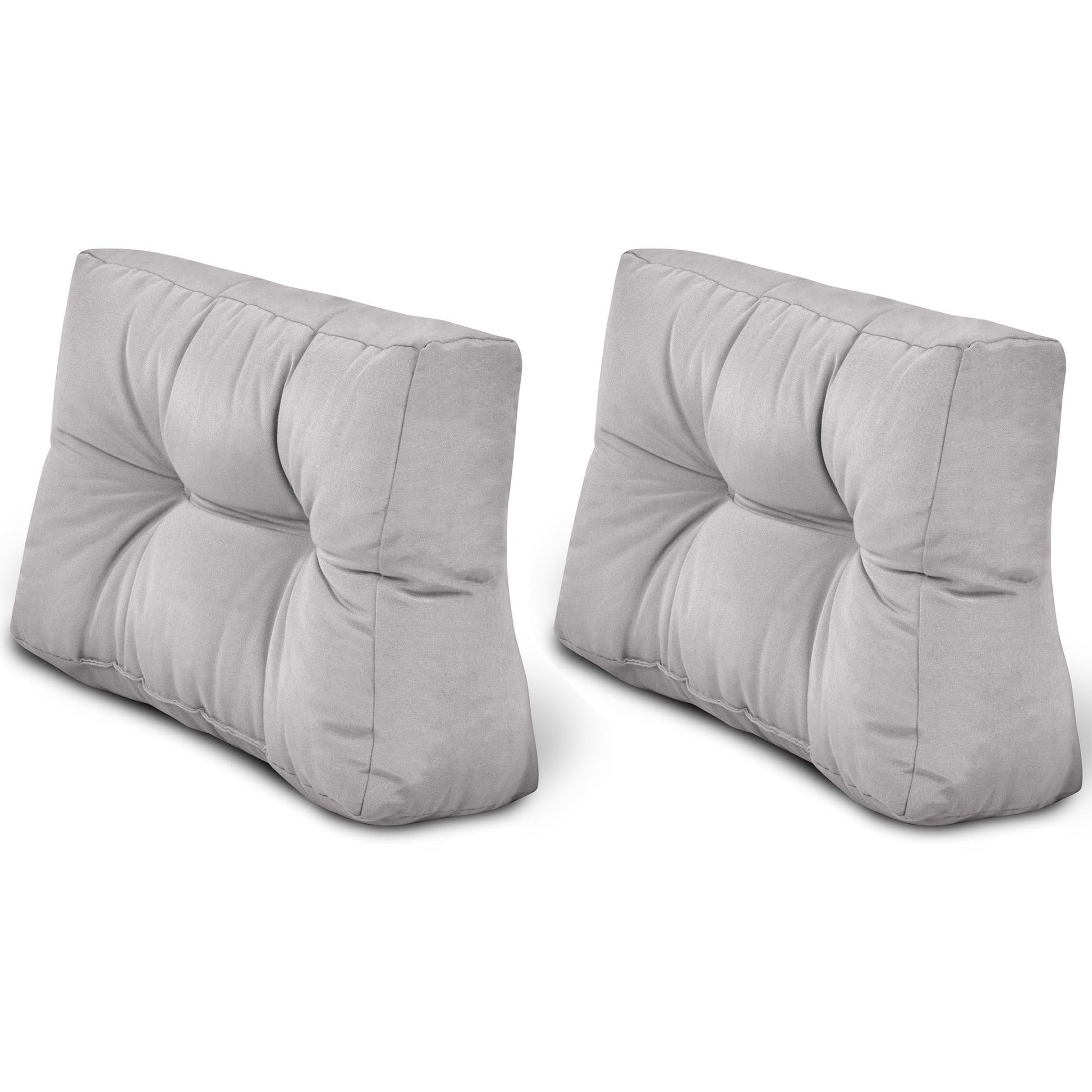 Outdoor Palettenkissen Set mit 2 Rückenkissen und 1 Sitzkissen für Europaletten auf Terrasse