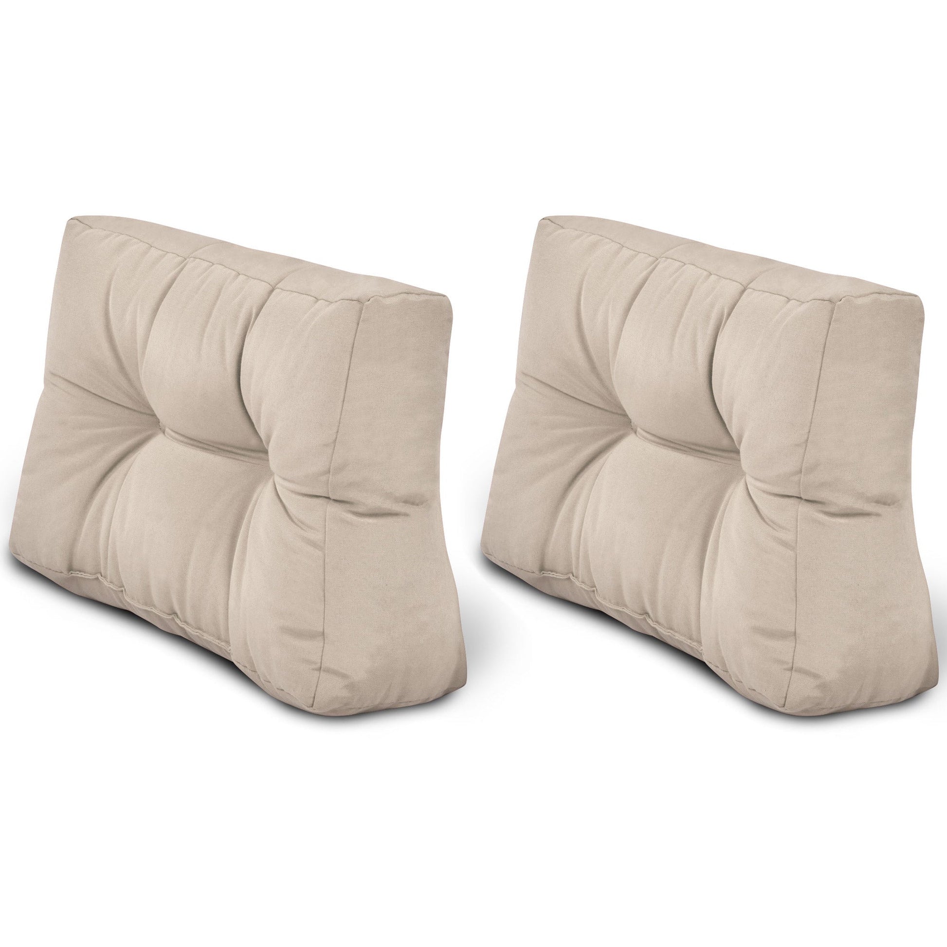 Outdoor Palettenkissen Set mit 2 Rückenkissen und 1 Sitzkissen für Europaletten, modern und komfortabel