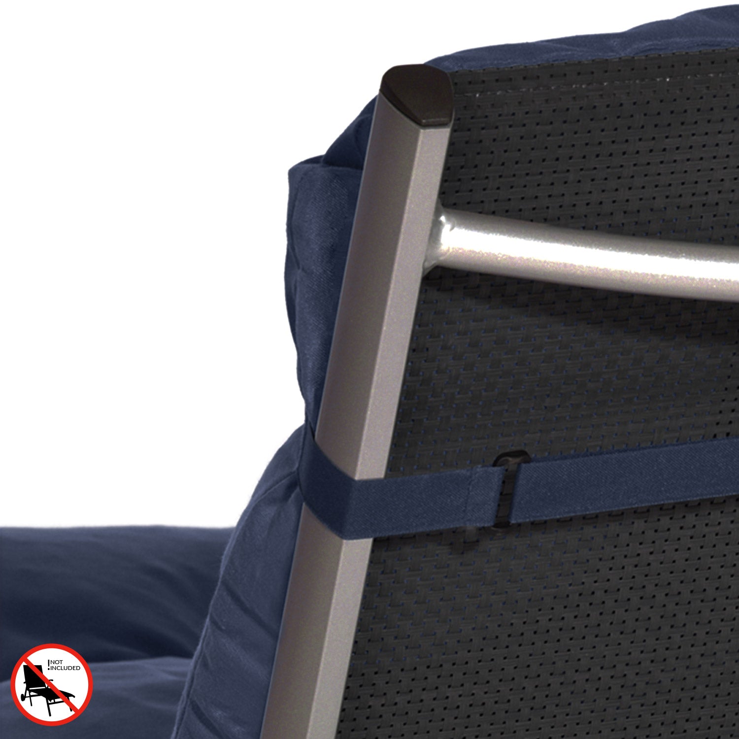 Beautissu Liegestuhl Polster Outdoor 190x60x8 cm – Rollliegenauflage F