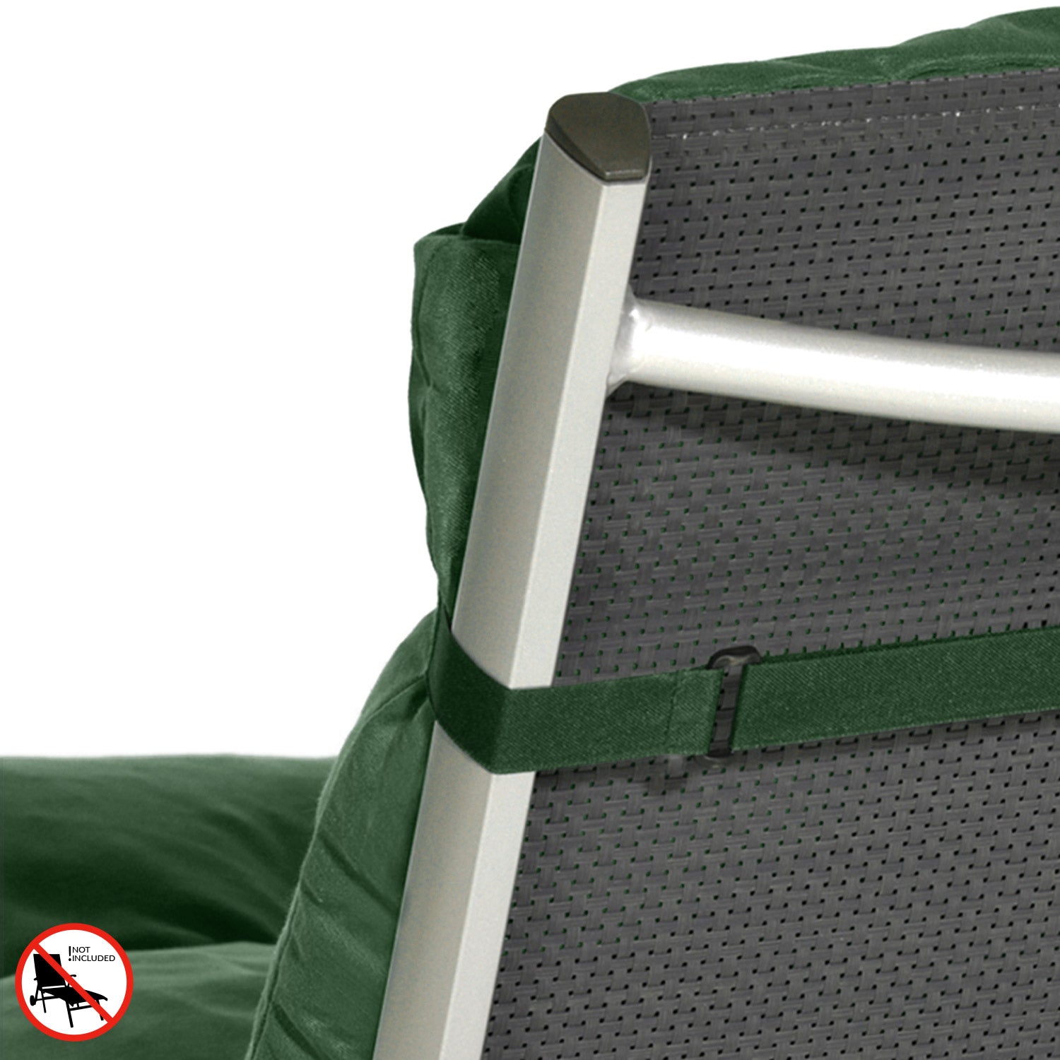 Beautissu Liegestuhl Polster Outdoor 190x60x8 cm – Rollliegenauflage F