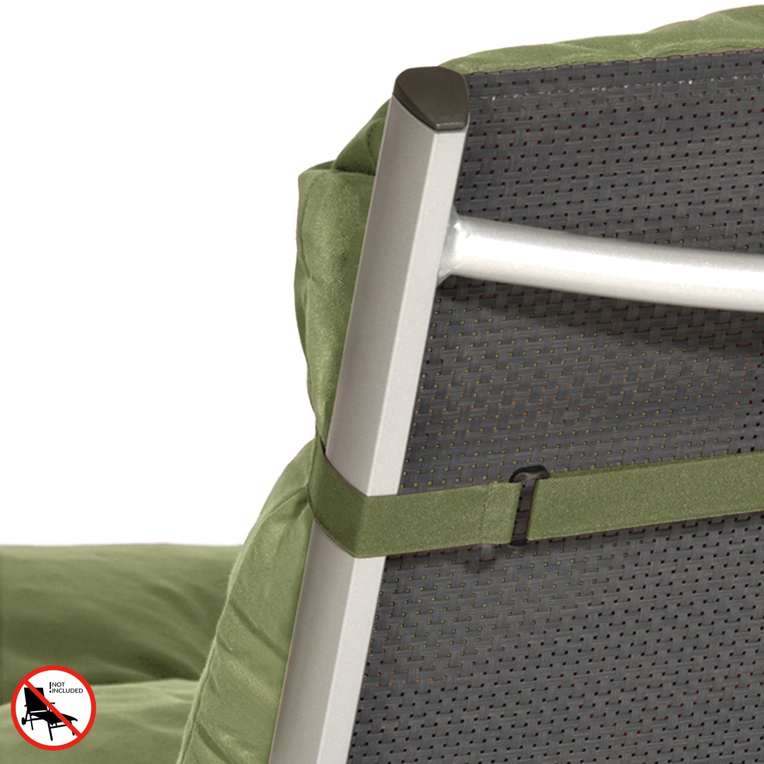 Beautissu Gartenliegenauflage für Rollliegen mit 8 cm Polsterung und UV-beständigem Polyesterbezug