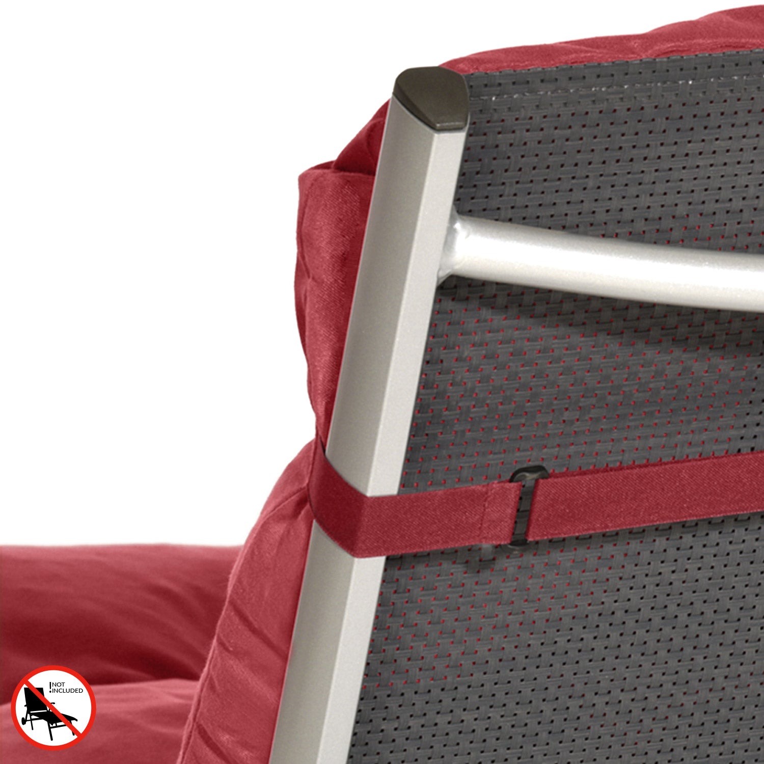 Beautissu Liegestuhl Polster Outdoor 190x60x8 cm – Rollliegenauflage F