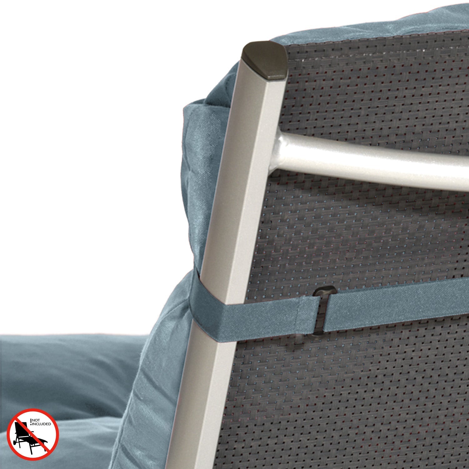 Beautissu Gartenliegenauflage Rollliegenauflage 190x60x8 cm mit UV-Schutz und hochwertigem Polyesterbezug