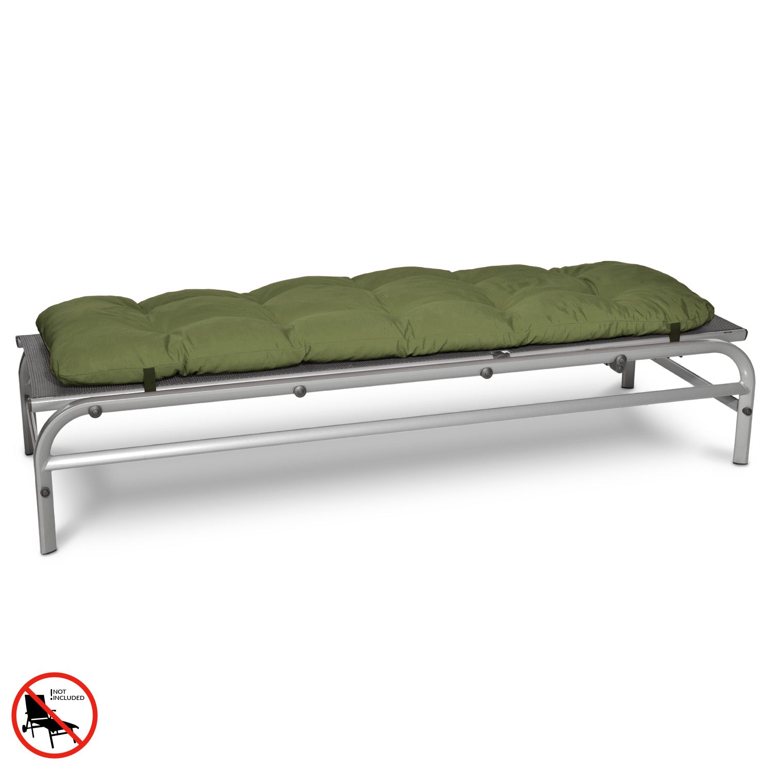 Beautissu Gartenliegenauflage Flair RL 190x60x8 cm, extra dicke Polsterung, UV-beständig, Made in EU, stilvolle Heftungen