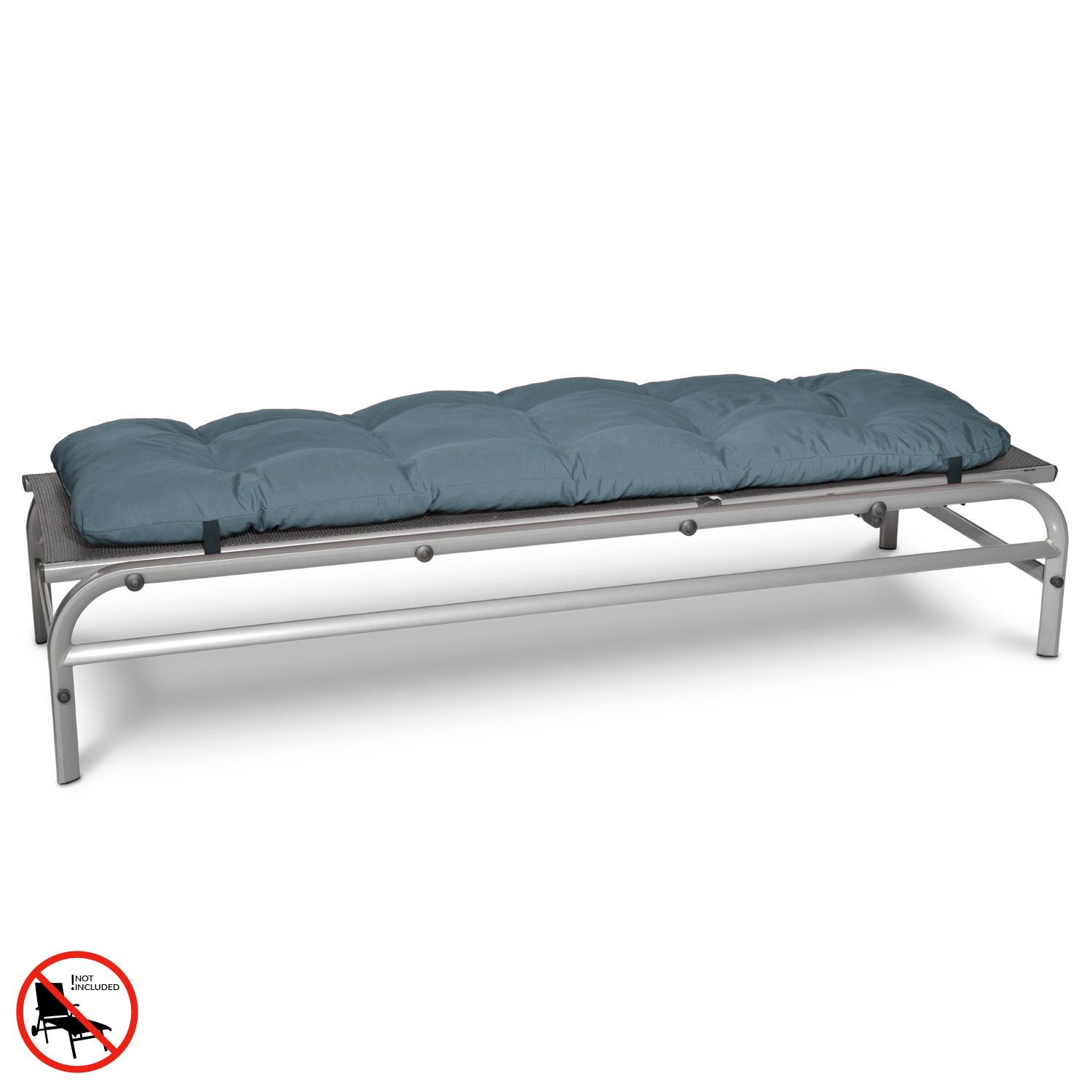 Beautissu Gartenliegenauflage 190x60x8 cm mit UV-beständigem Polyesterbezug und 8 cm Polsterung für Outdoor-Rollliegen