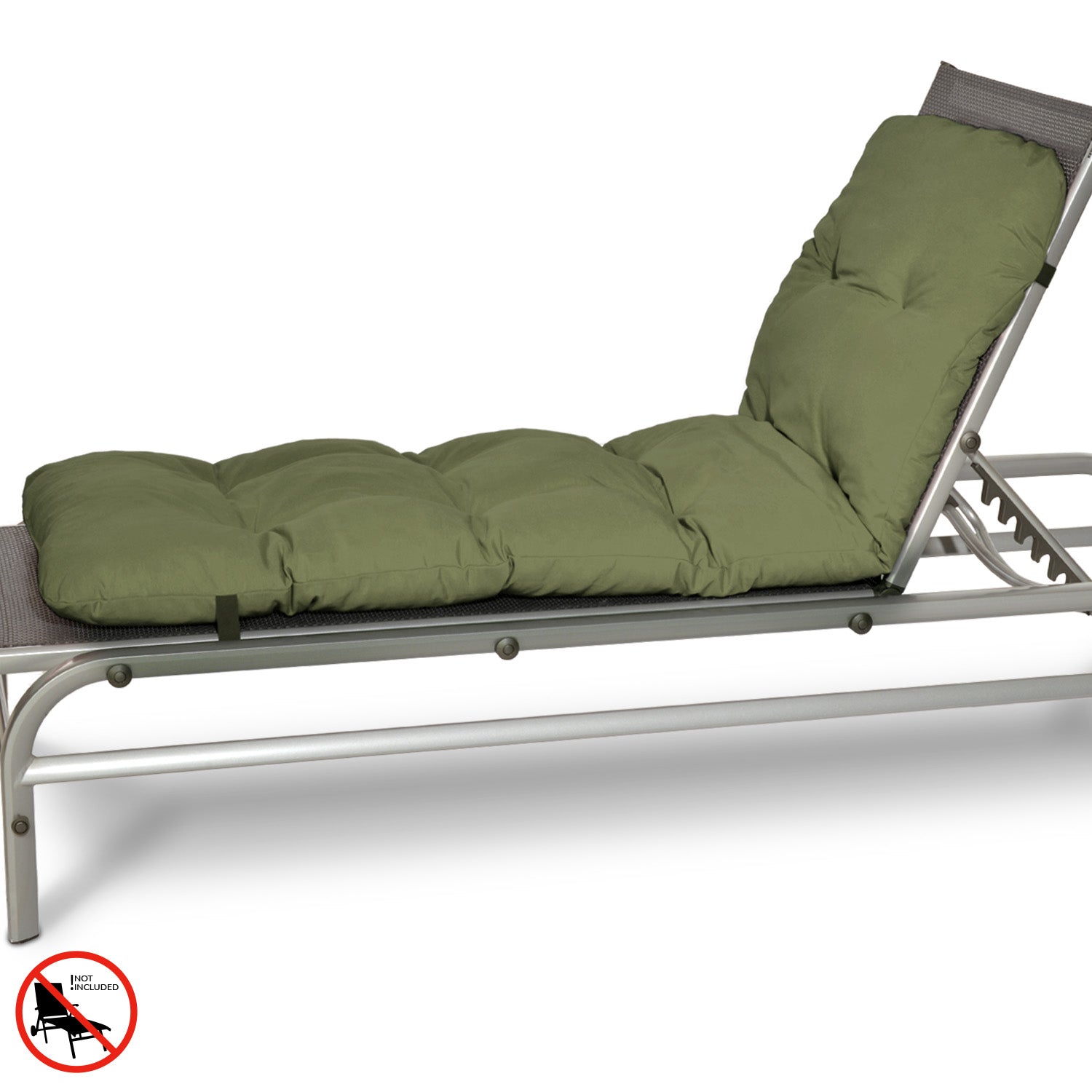 Beautissu Gartenliegenauflage mit 8 cm Polsterung und UV-beständigem Polyesterbezug