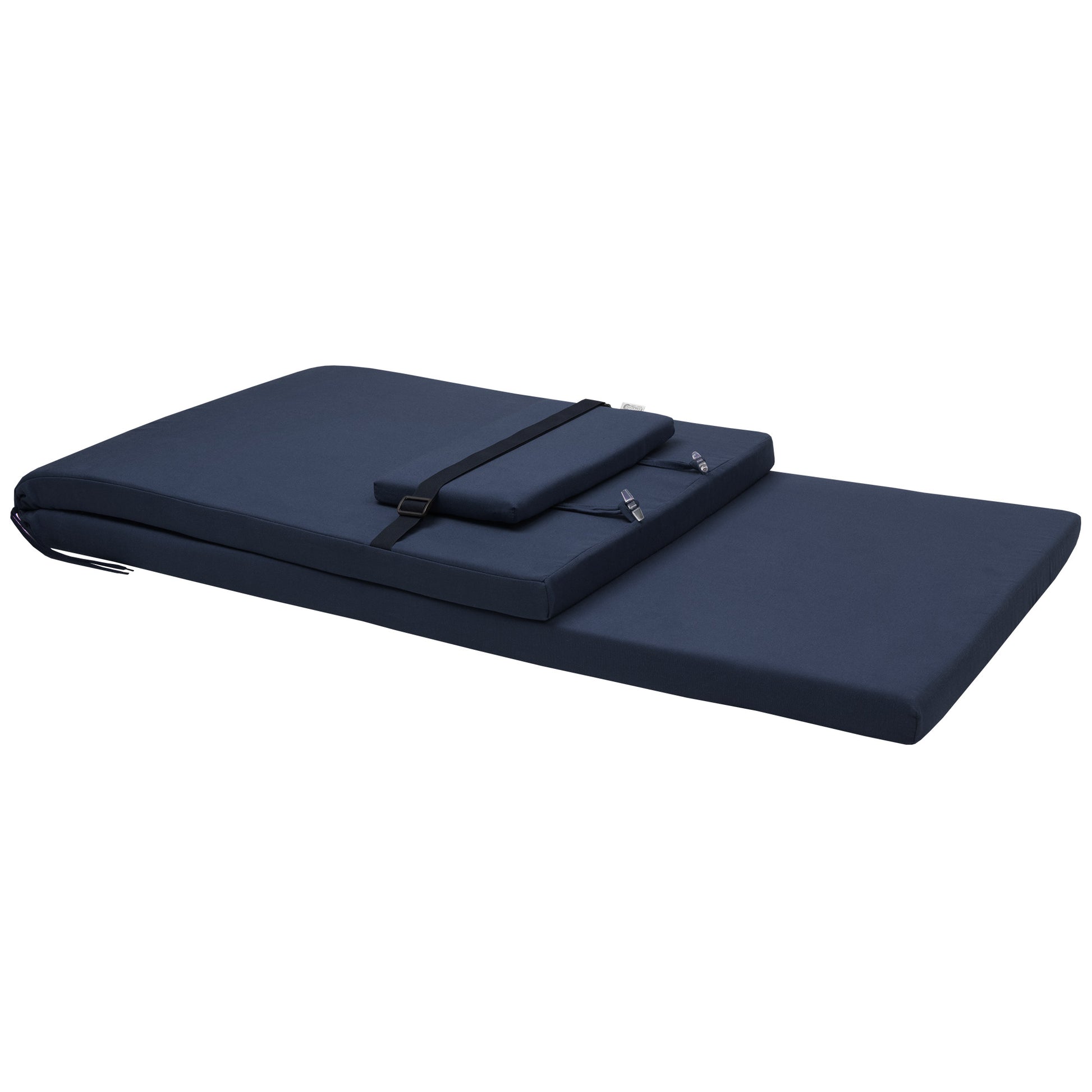 Beautissu Liegestuhl Polster Outdoor 200x60x5 cm – Rollliegenauflage L