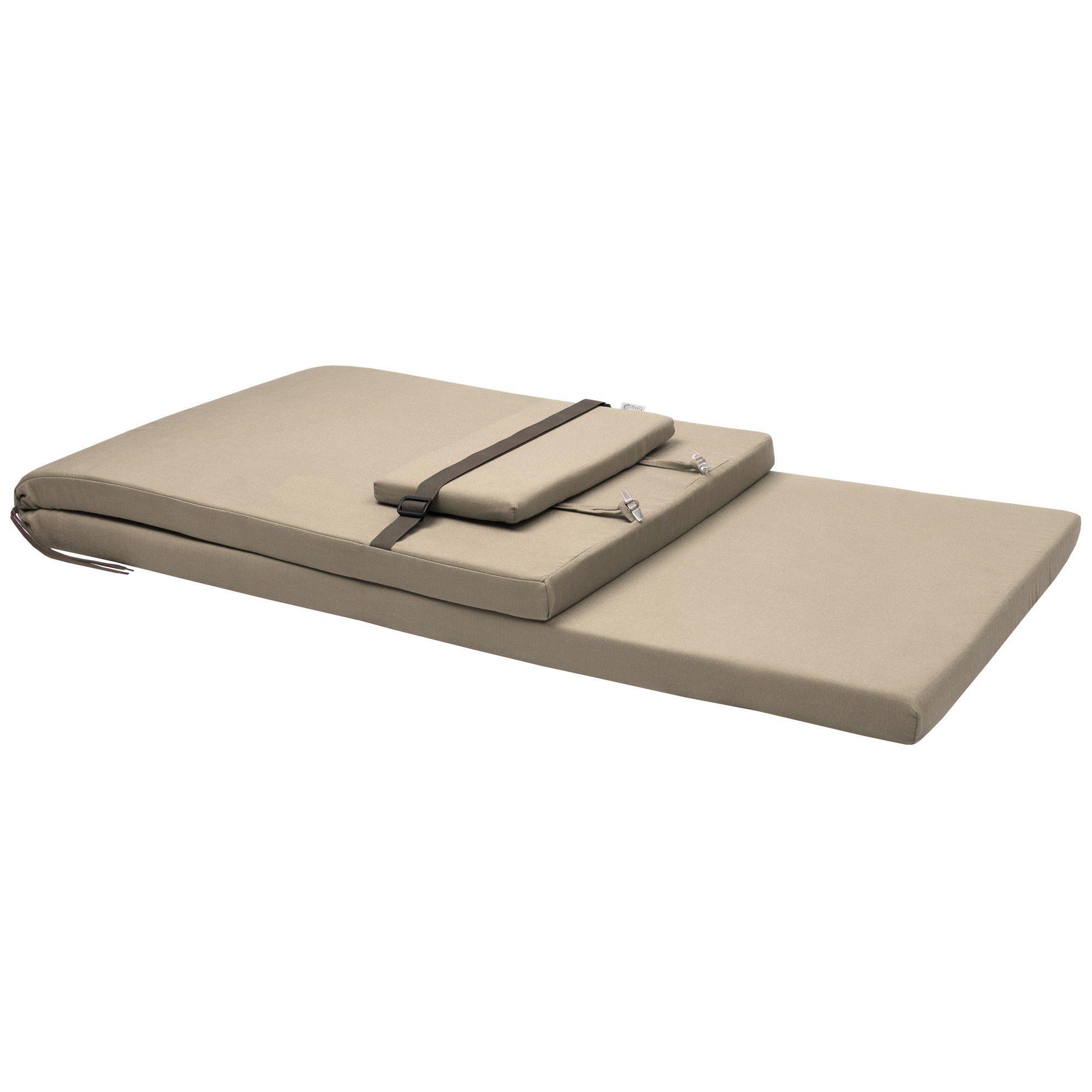 Beautissu Liegestuhl Polster Outdoor 200x60x5 cm – Rollliegenauflage L