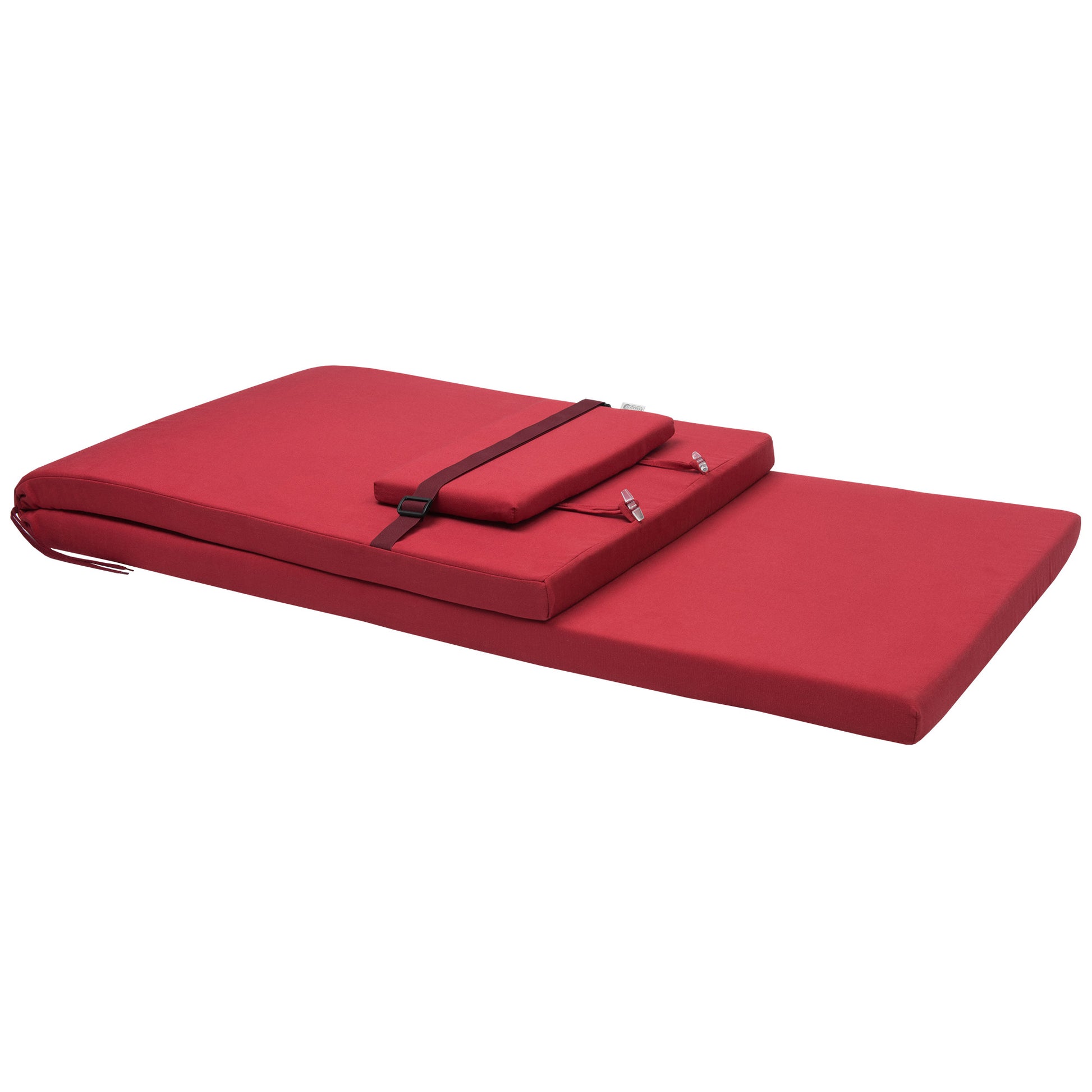 Beautissu Liegestuhl Polster Outdoor 200x60x5 cm – Rollliegenauflage L