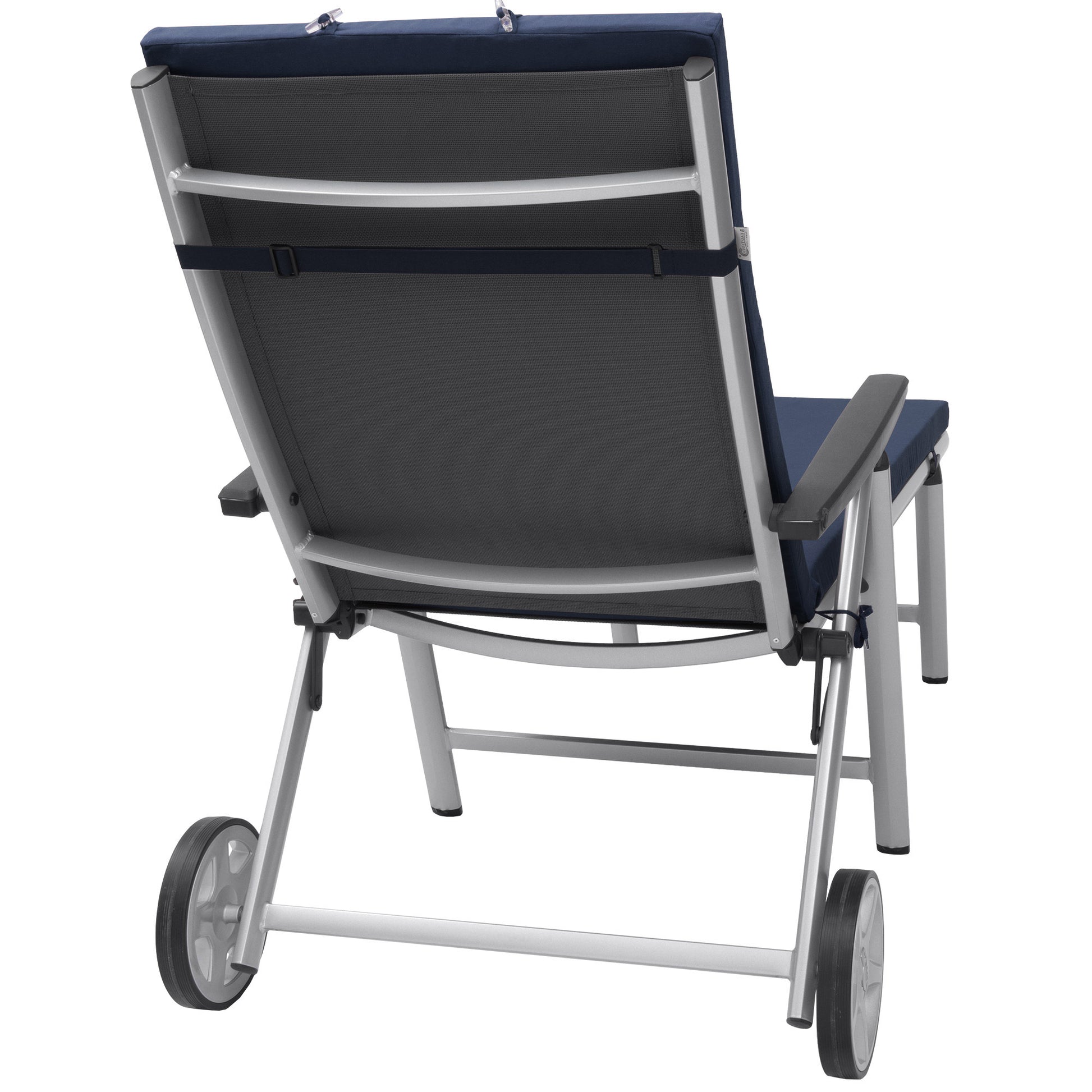 Beautissu Liegestuhl Polster Outdoor 200x60x5 cm – Rollliegenauflage L