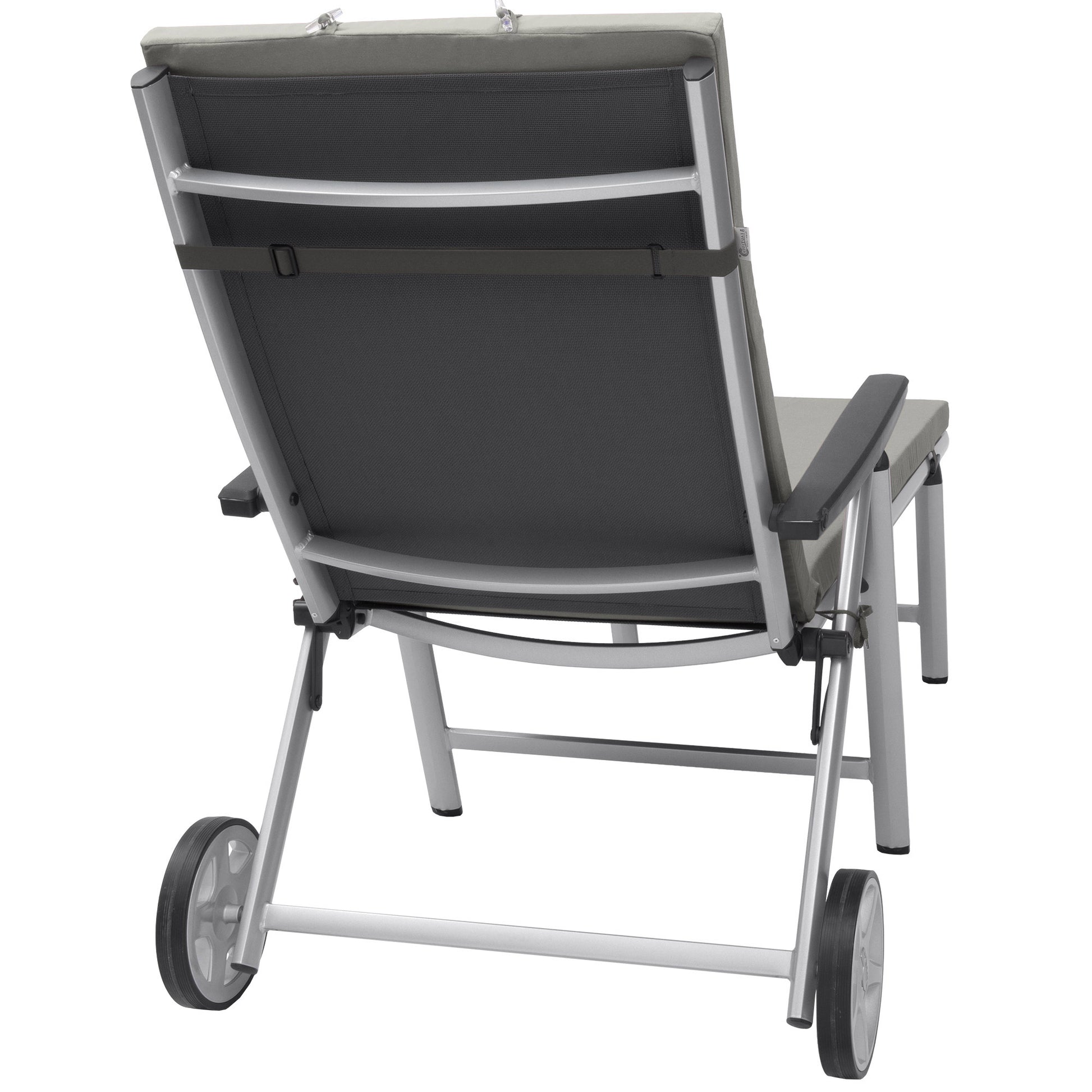 Beautissu Liegestuhl Polster Outdoor 200x60x5 cm – Rollliegenauflage L