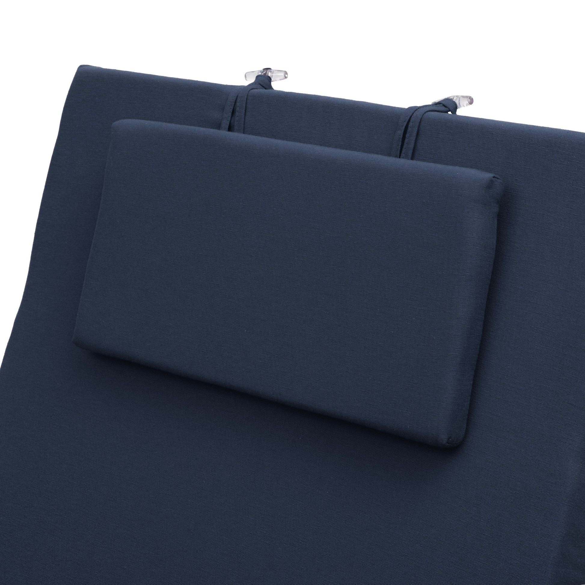 Beautissu Liegestuhl Polster Outdoor 200x60x5 cm – Rollliegenauflage L