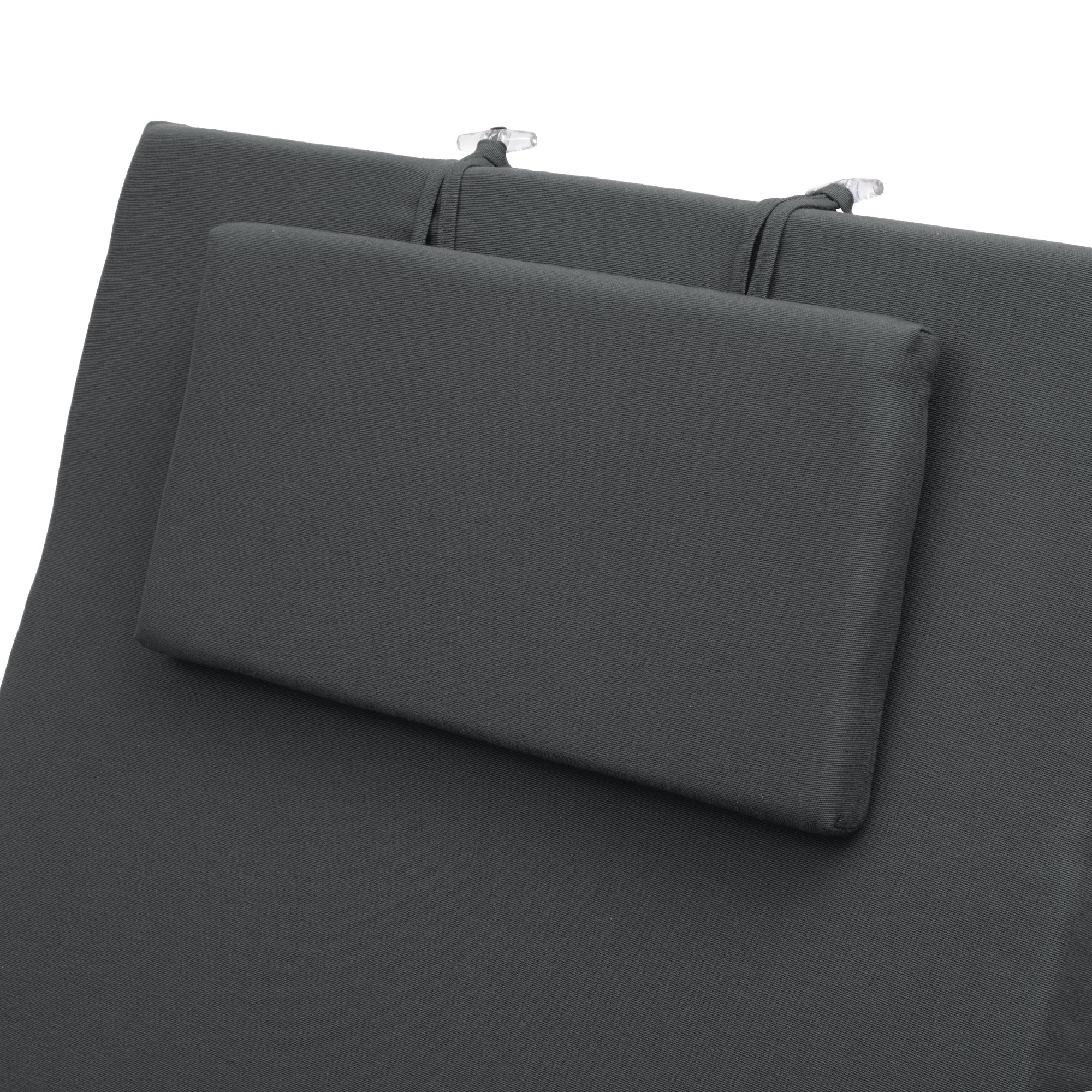 Beautissu Liegestuhl Polster Outdoor 200x60x5 cm – Rollliegenauflage L