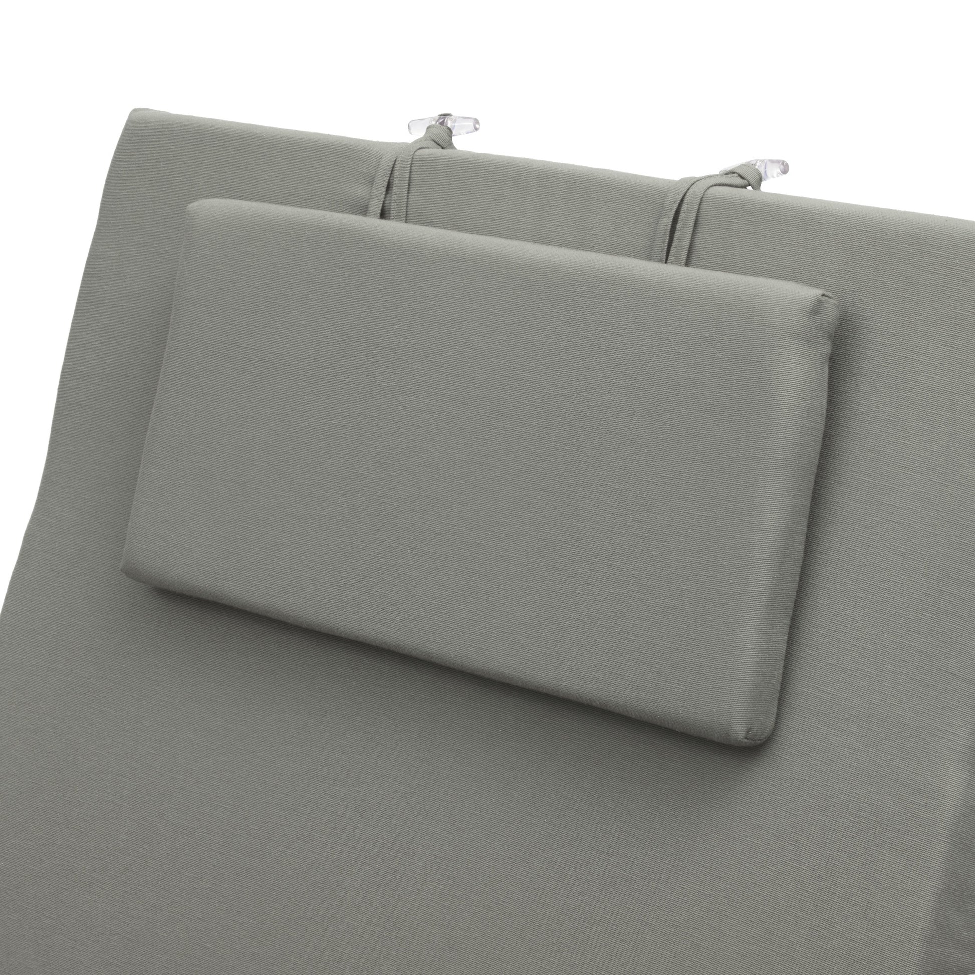 Beautissu Liegestuhl Polster Outdoor 200x60x5 cm – Rollliegenauflage L