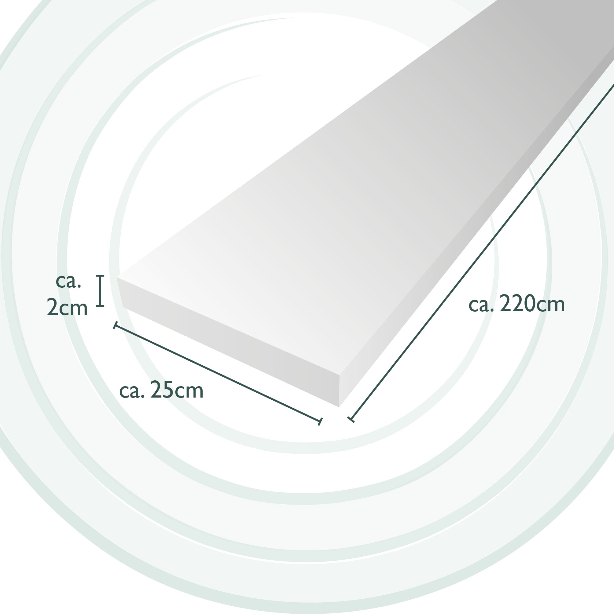 Beautissu 2er Set Schaumstoff Sitzpolster 25×220 cm 2/4 cm dick – Bier